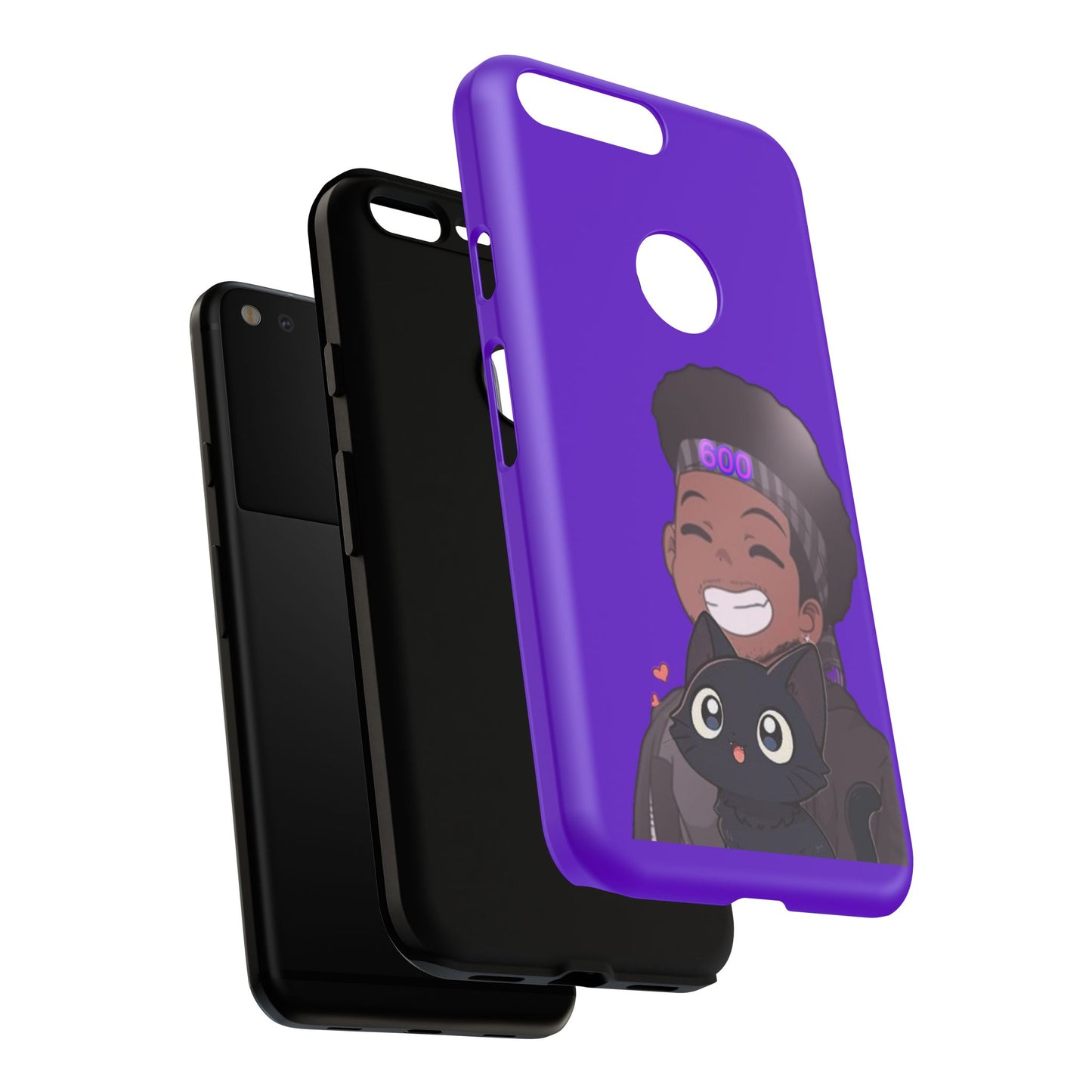 Black Cat Case (purple)