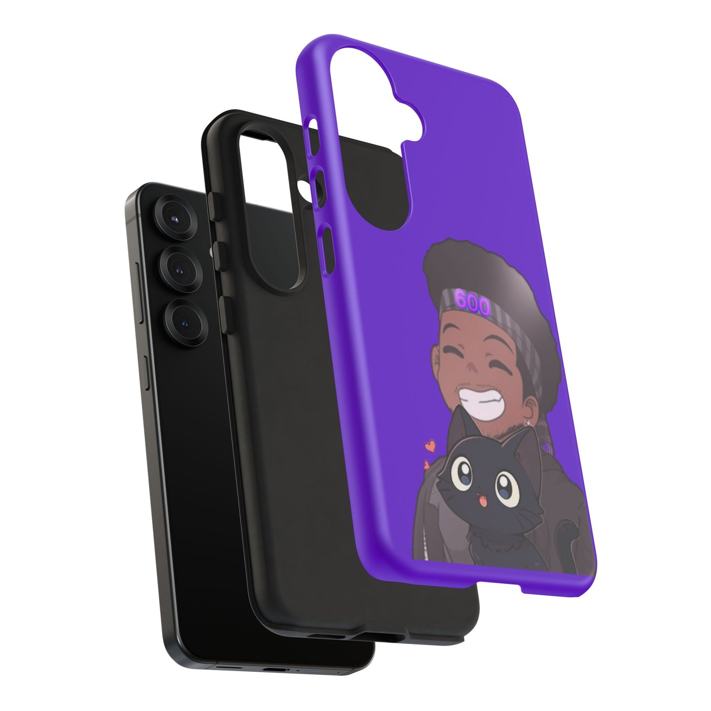 Black Cat Case (purple)