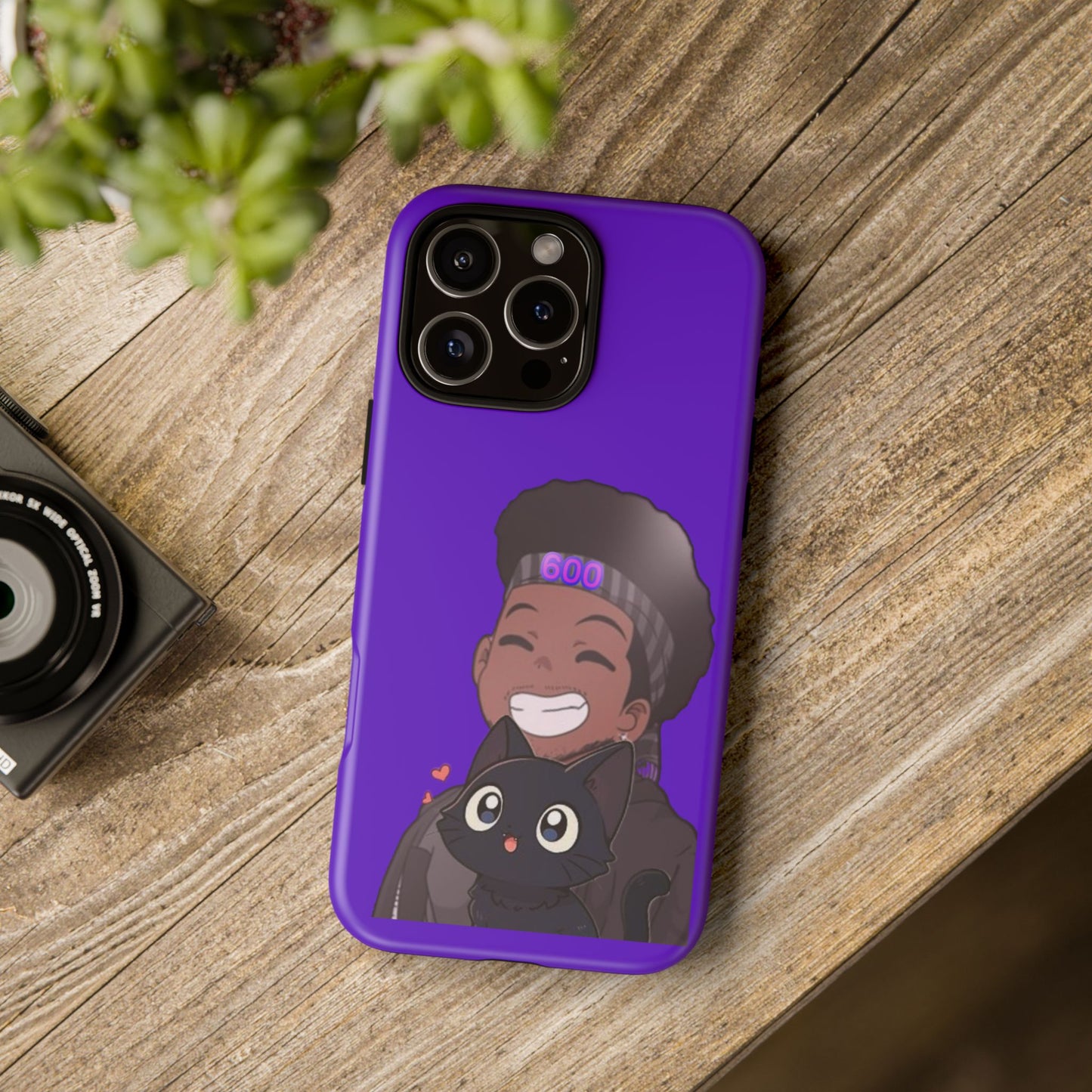 Black Cat Case (purple)