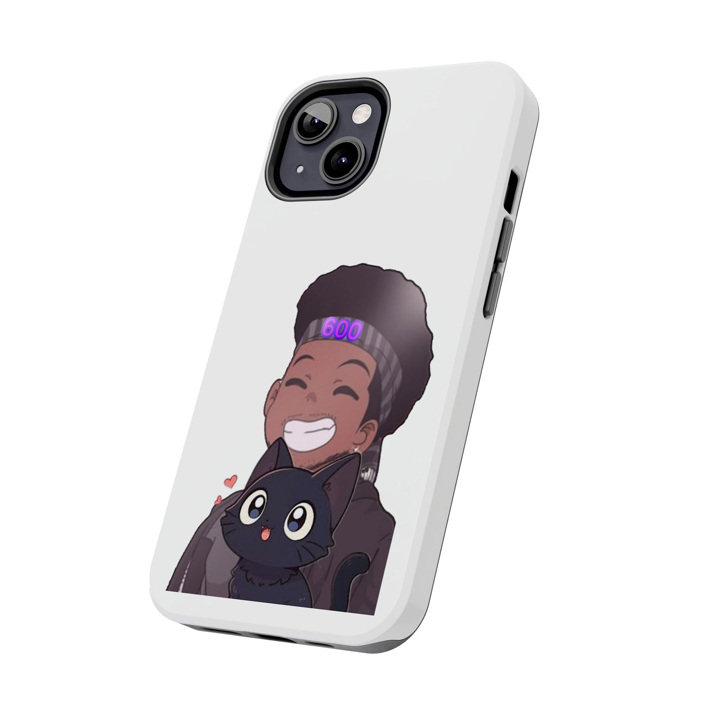 Black Cat Case (white)