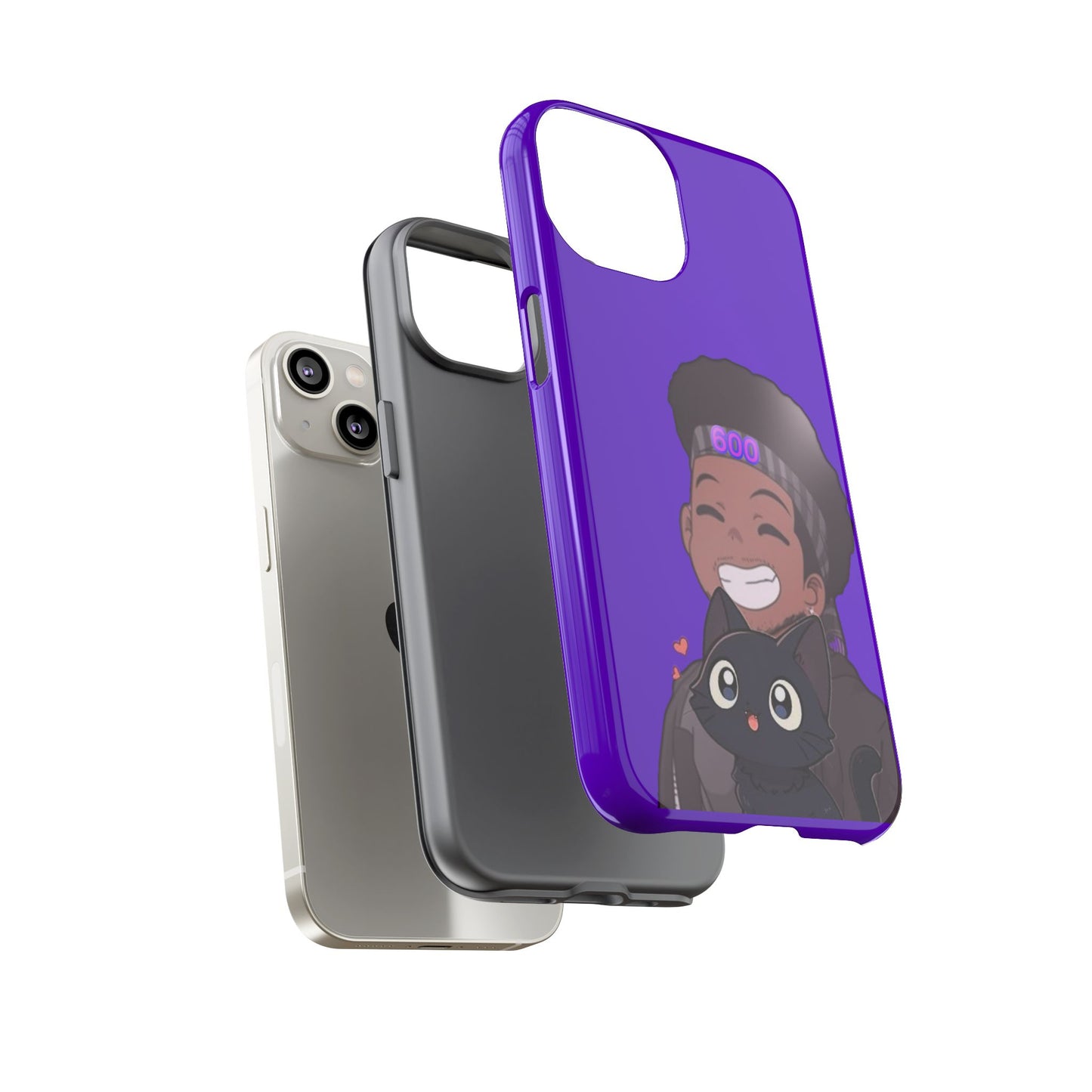 Black Cat Case (purple)