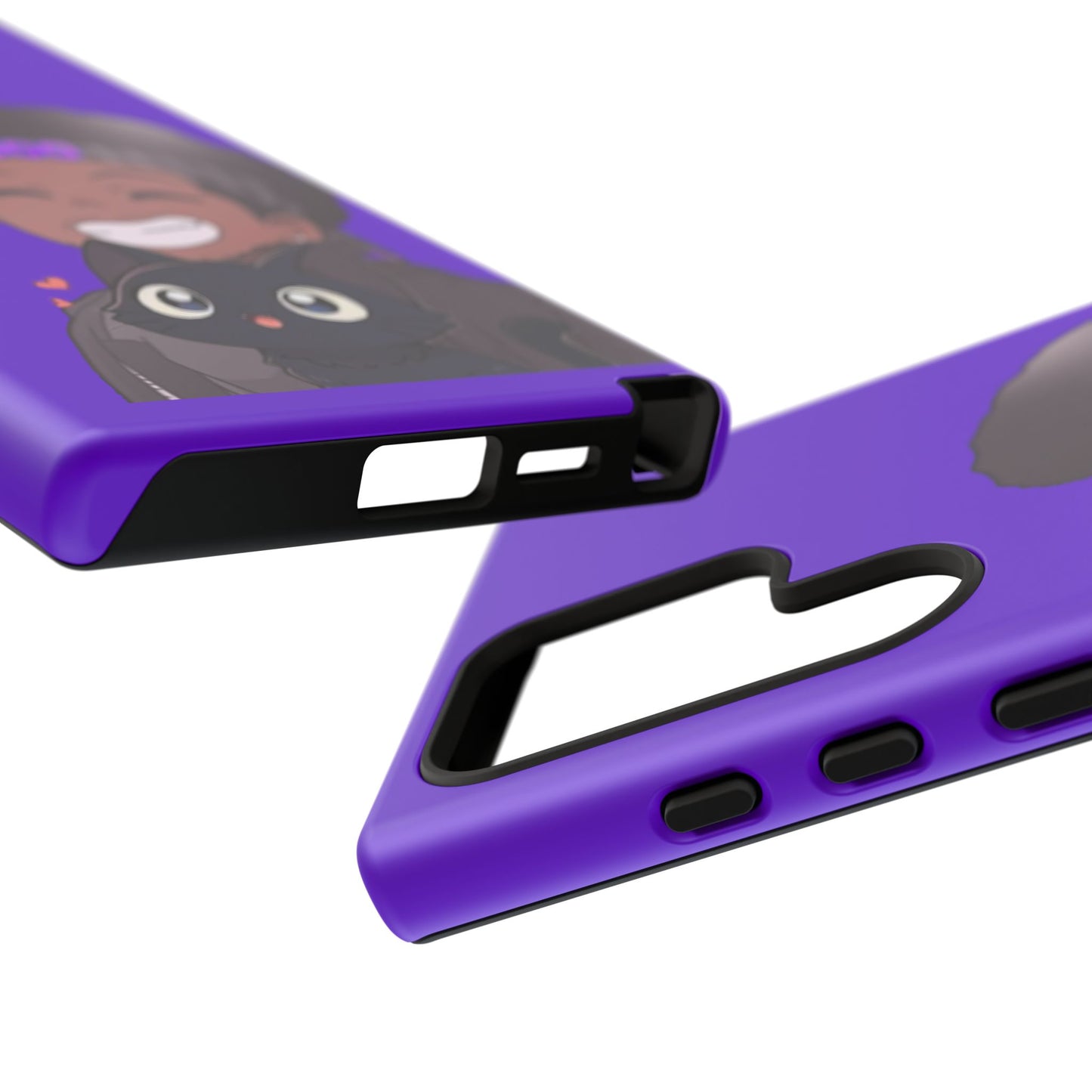 Black Cat Case (purple)