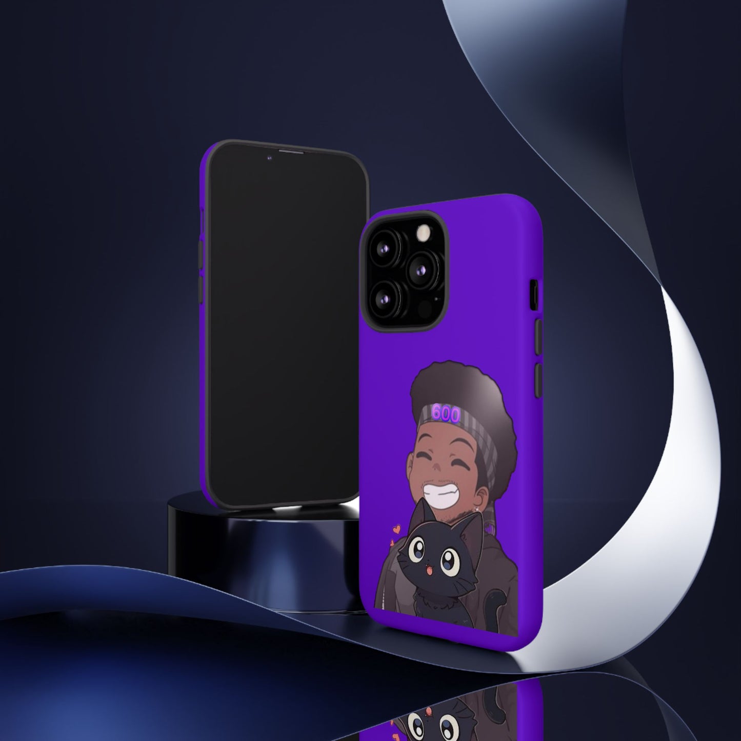 Black Cat Case (purple)