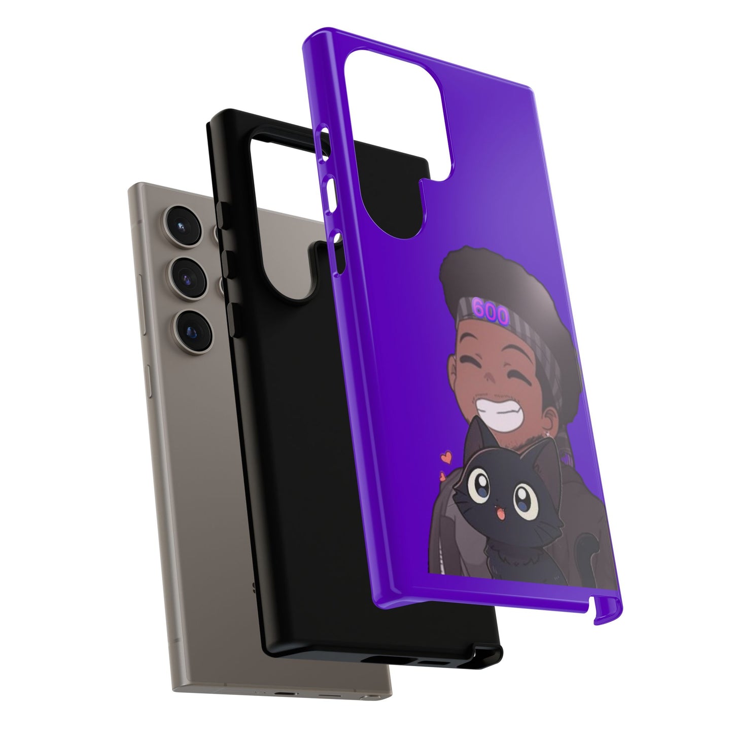 Black Cat Case (purple)
