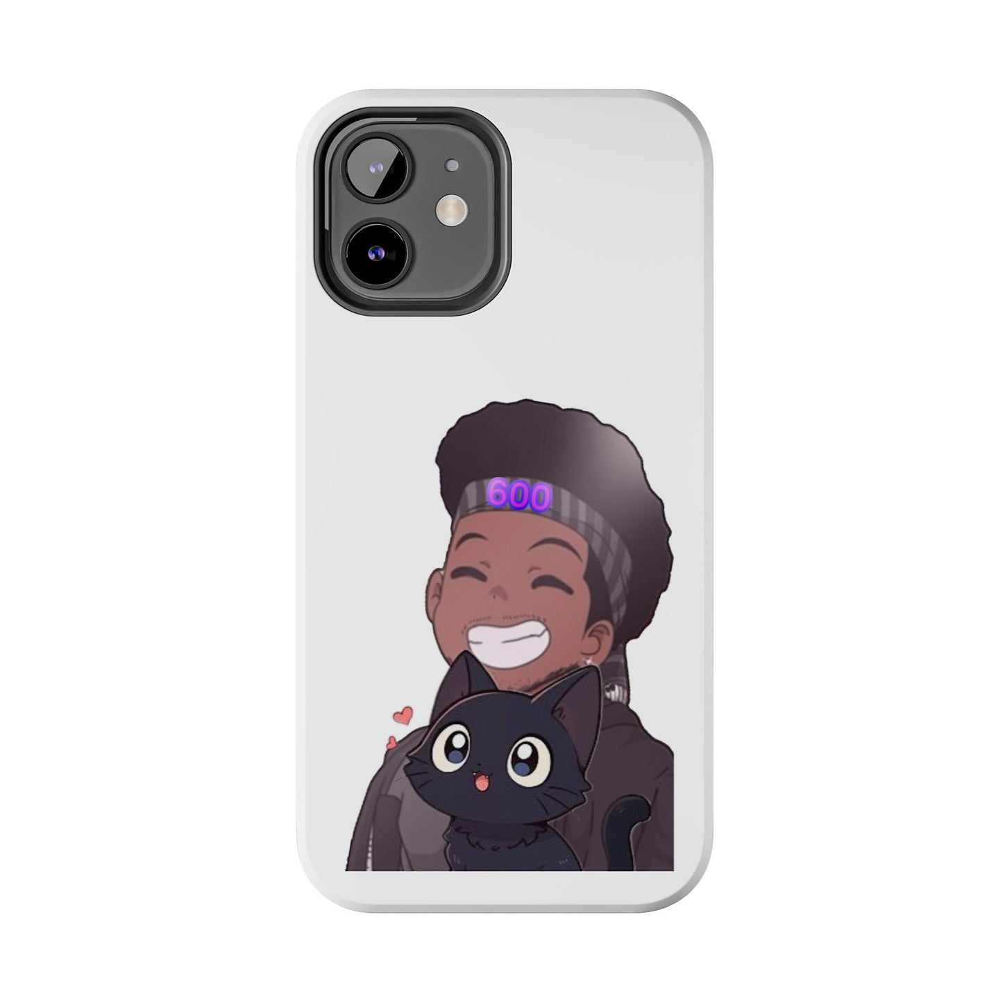 Black Cat Case (white)