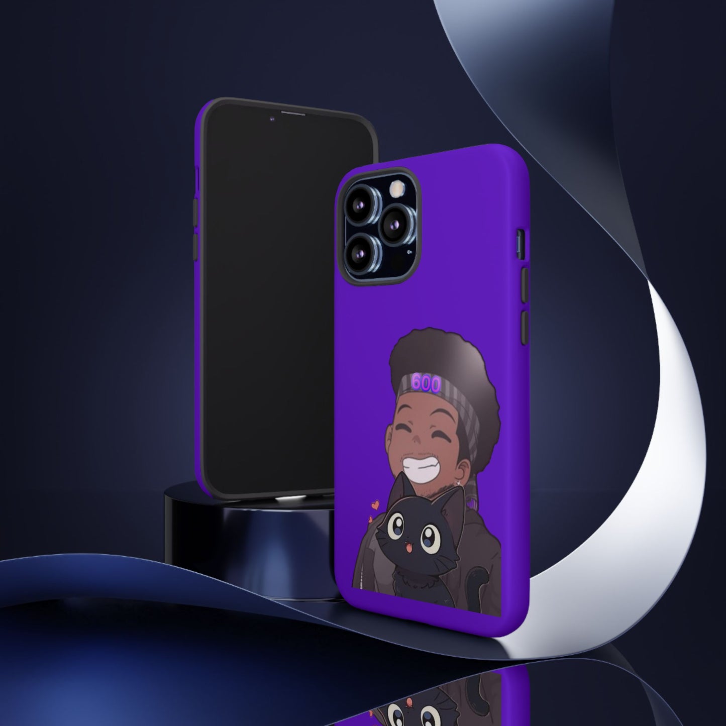 Black Cat Case (purple)