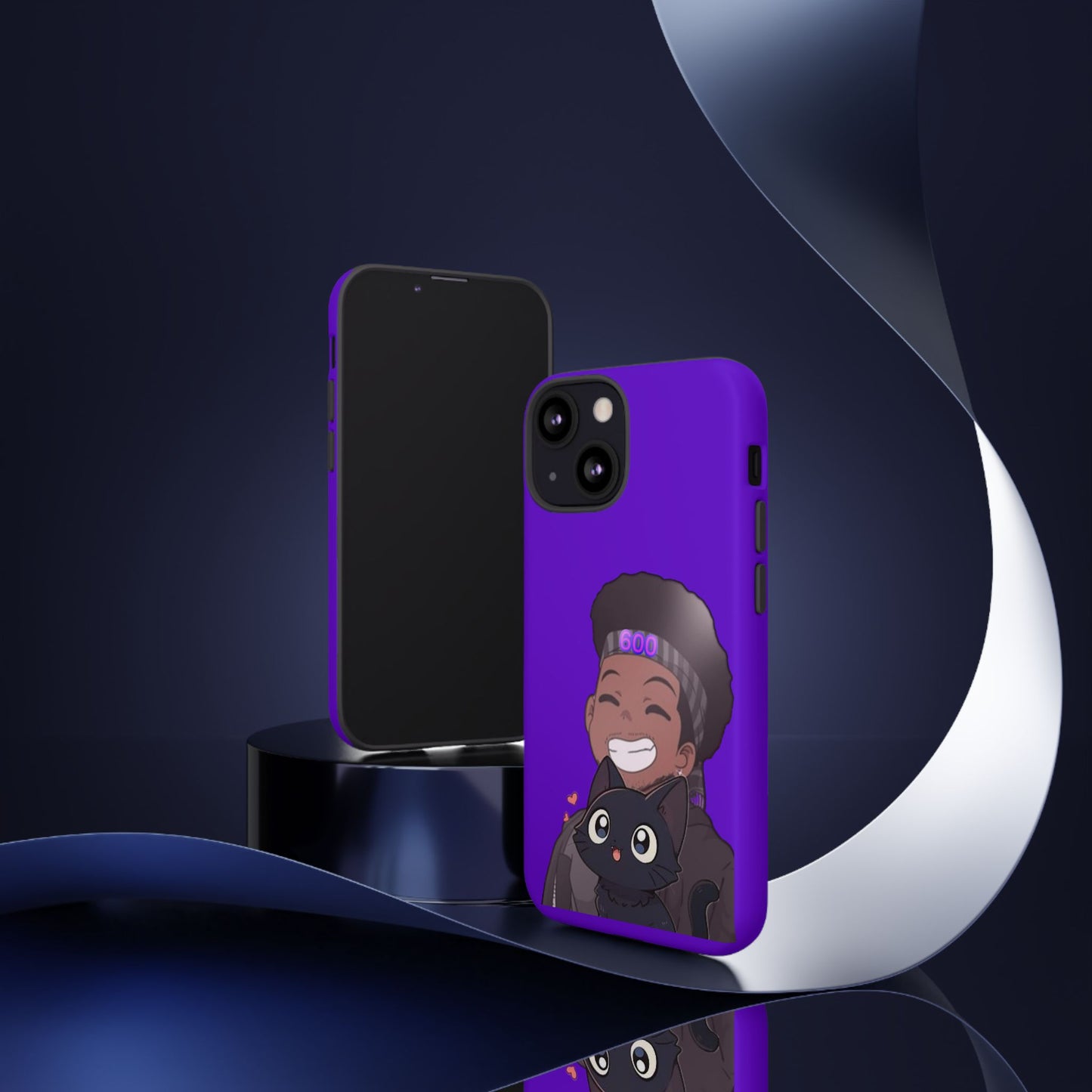 Black Cat Case (purple)