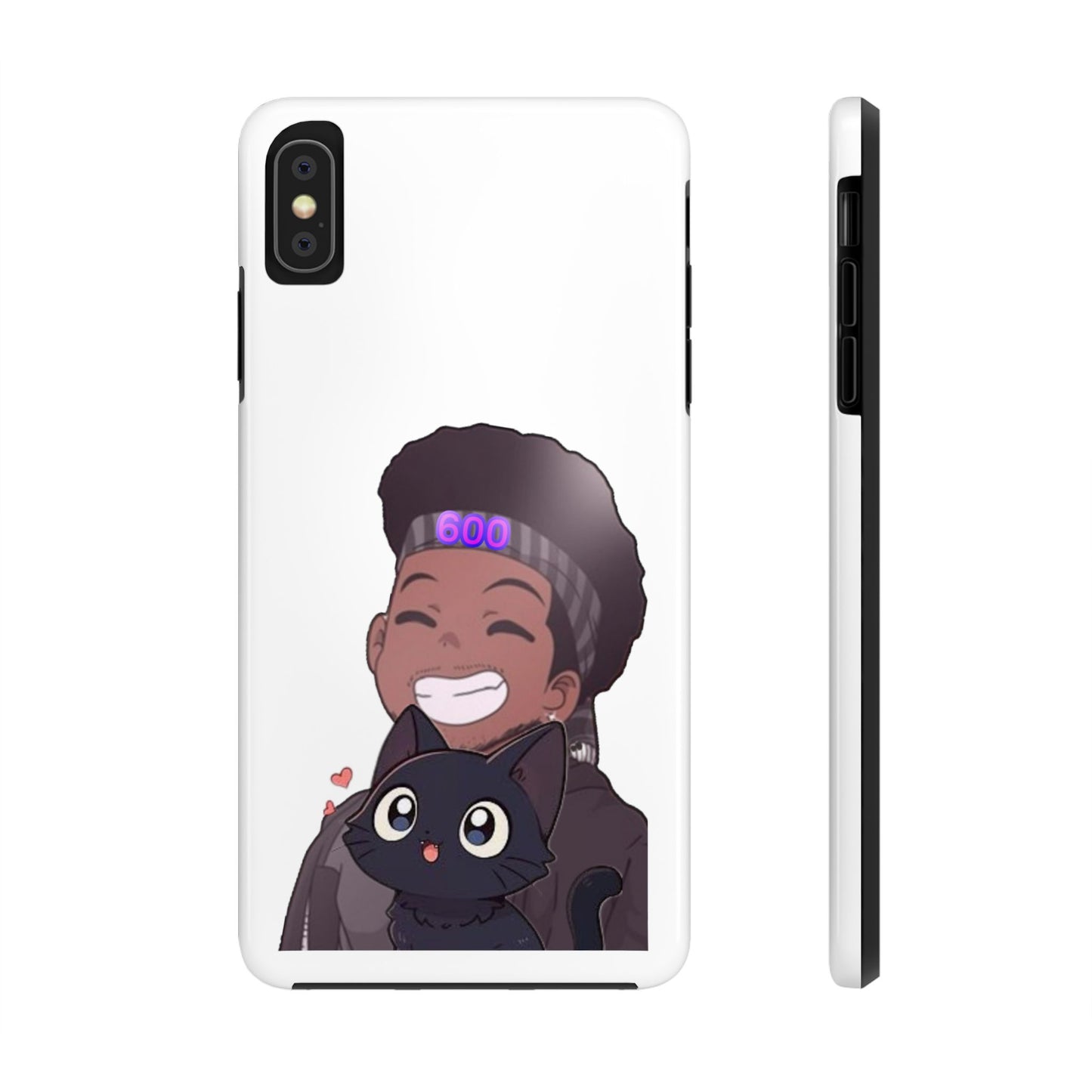 Black Cat Case (white)