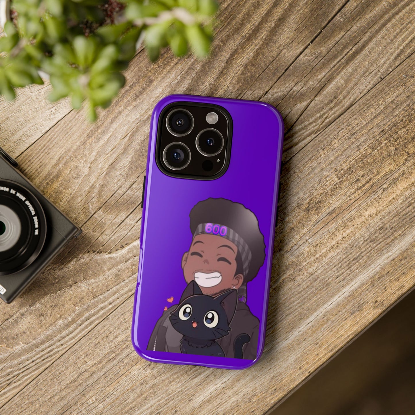 Black Cat Case (purple)