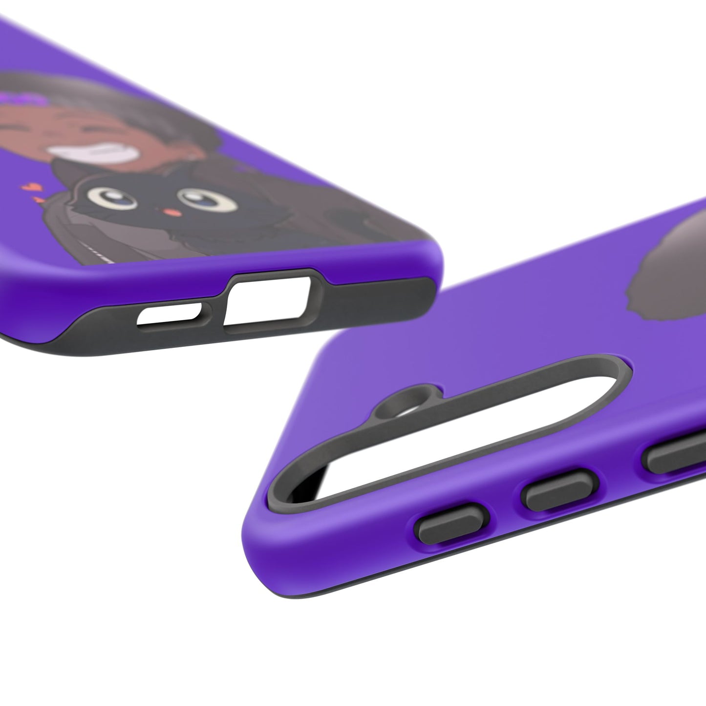 Black Cat Case (purple)