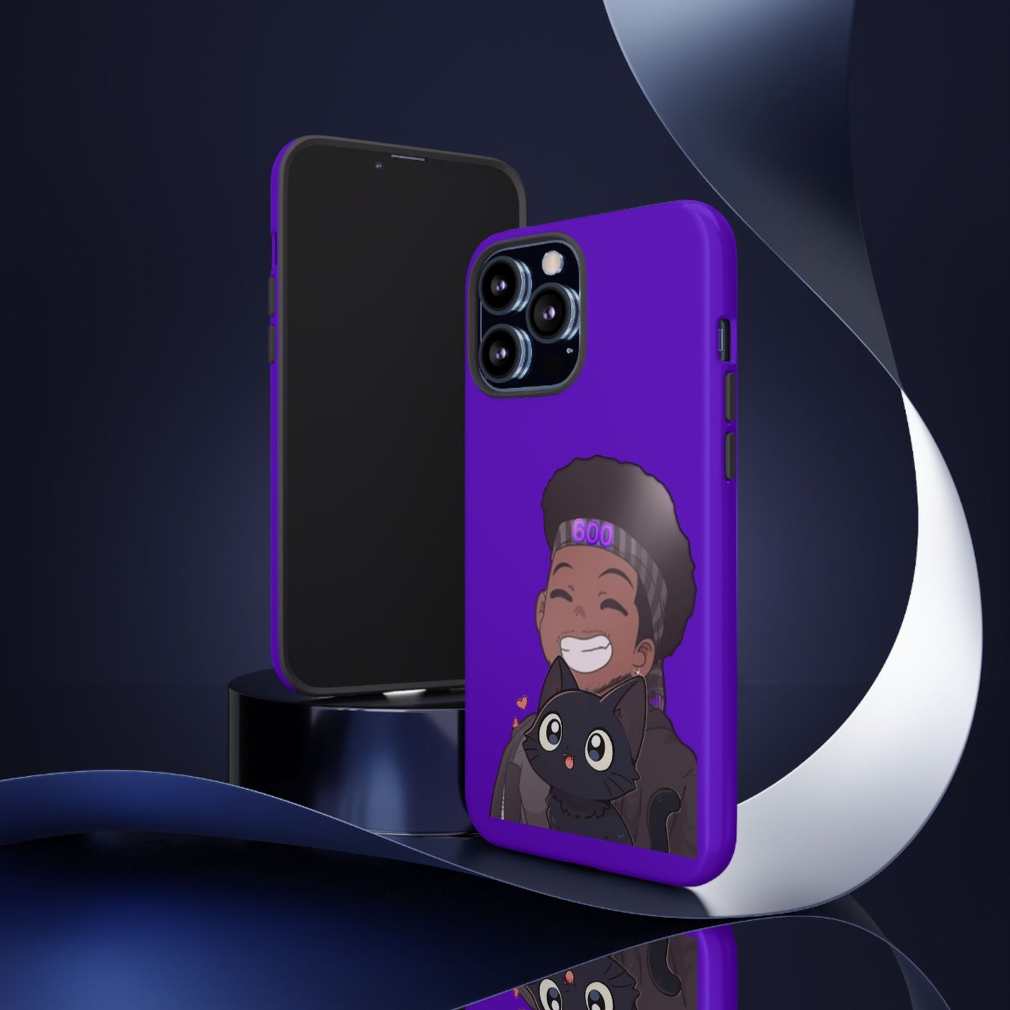 Black Cat Case (purple)