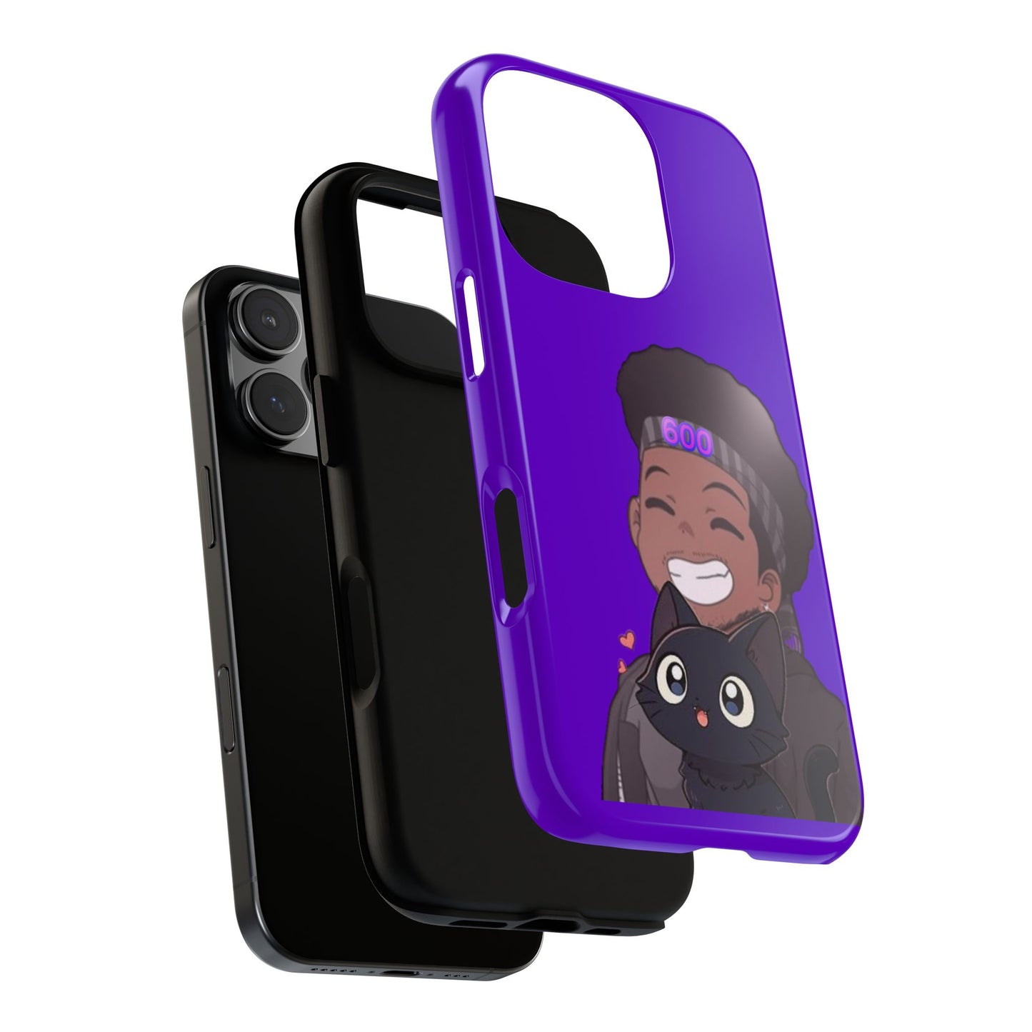 Black Cat Case (purple)