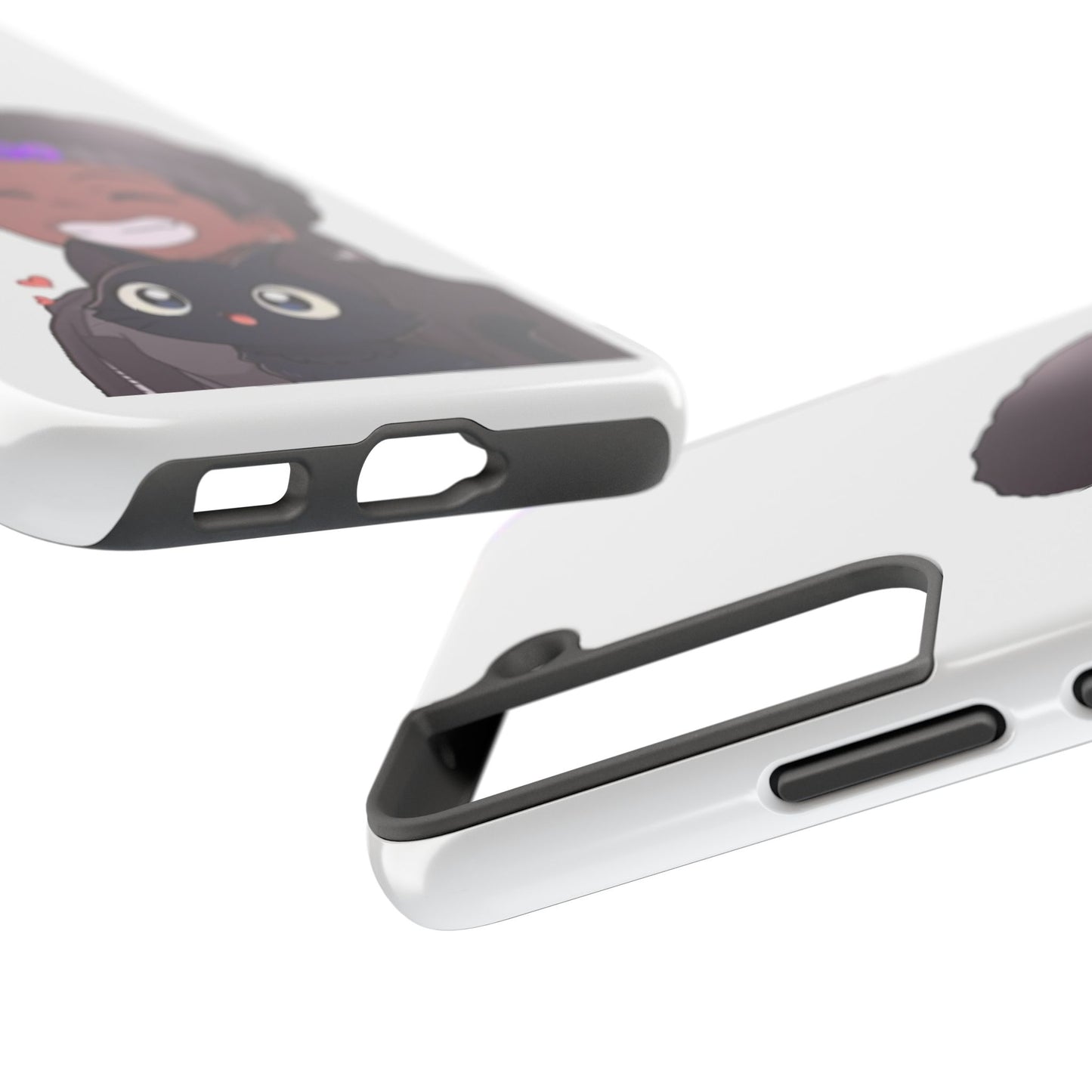 Black Cat Case (white)