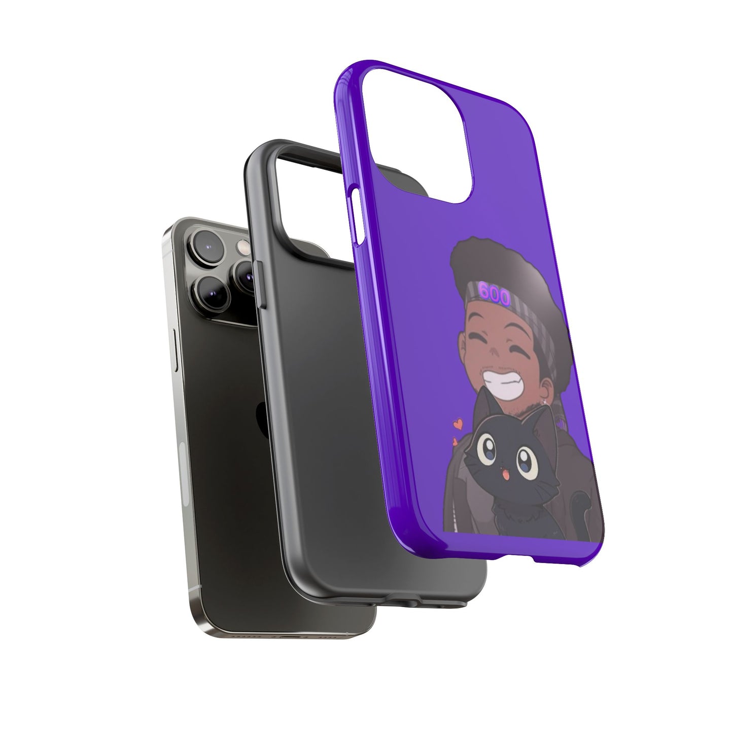 Black Cat Case (purple)