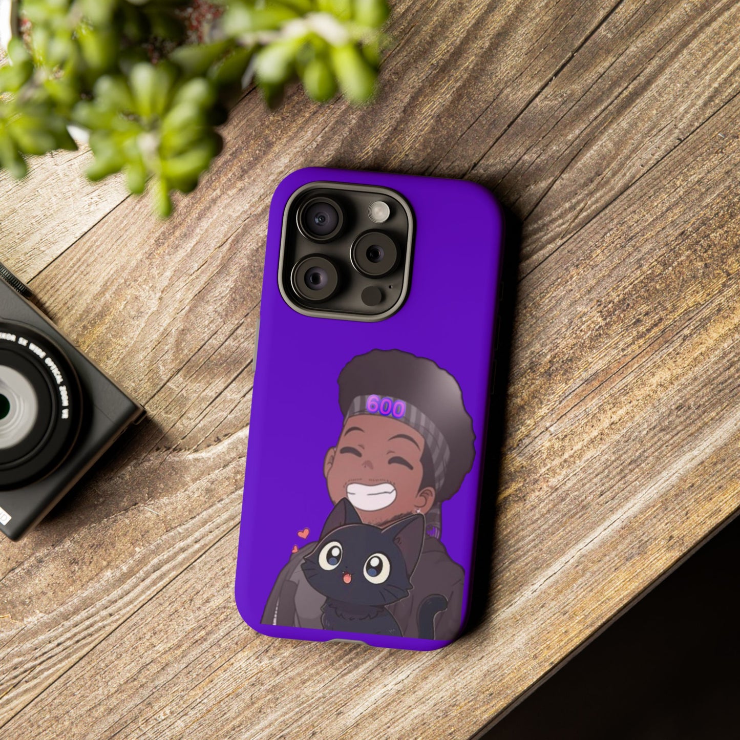 Black Cat Case (purple)