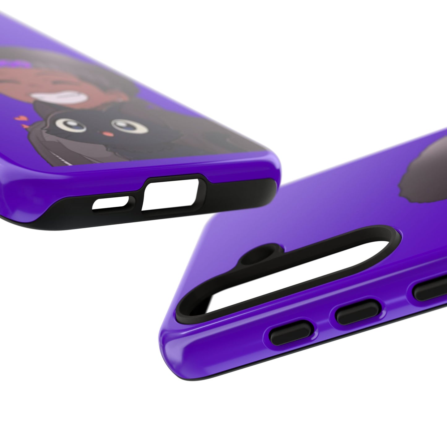 Black Cat Case (purple)