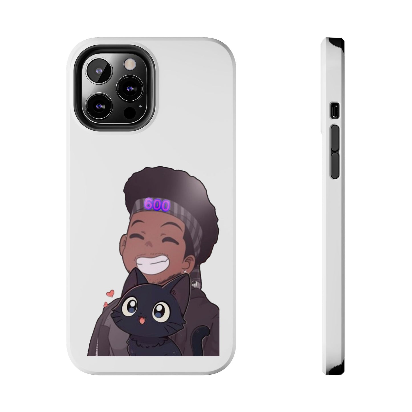 Black Cat Case (white)