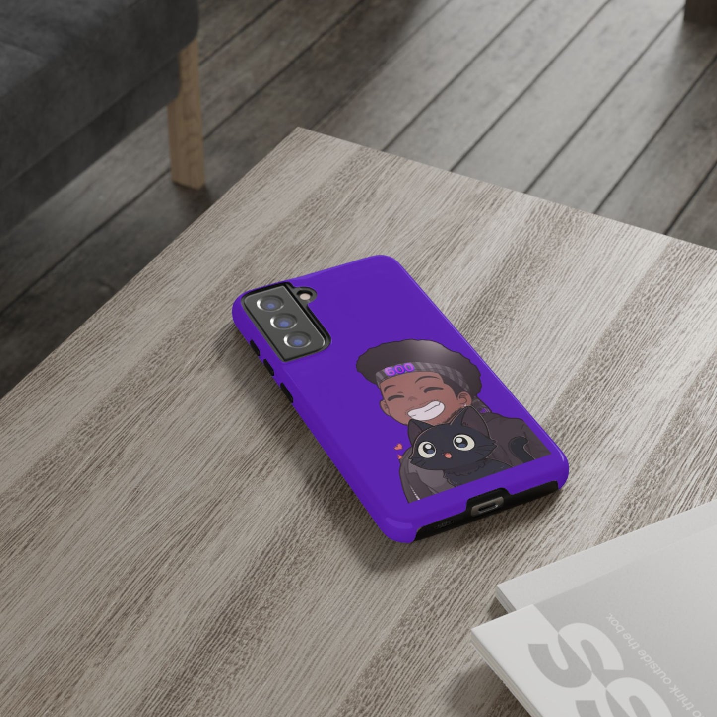 Black Cat Case (purple)