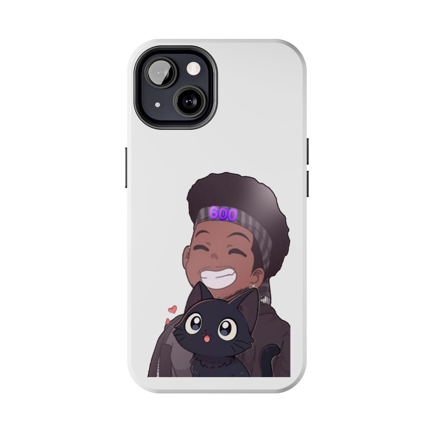 Black Cat Case (white)