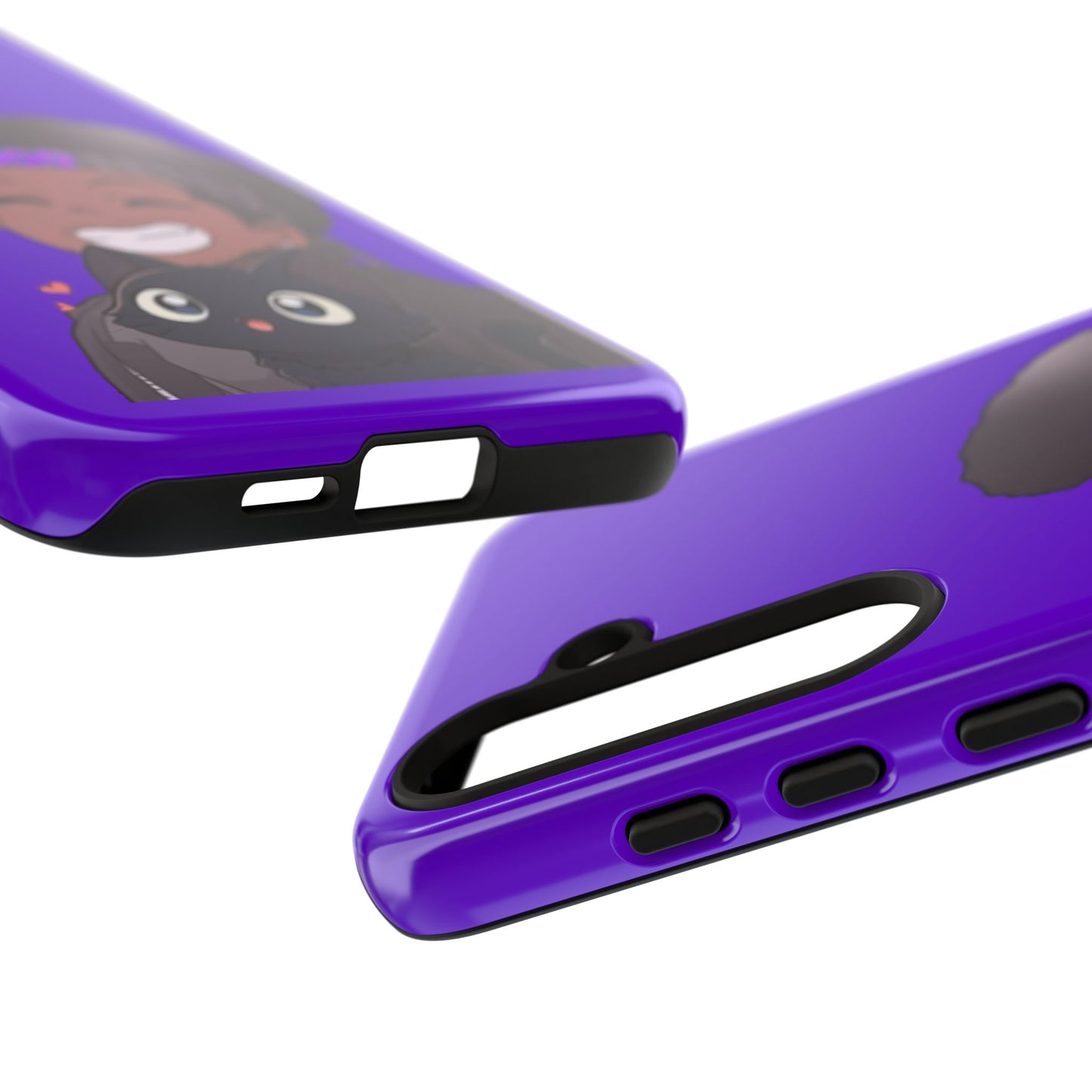 Black Cat Case (purple)