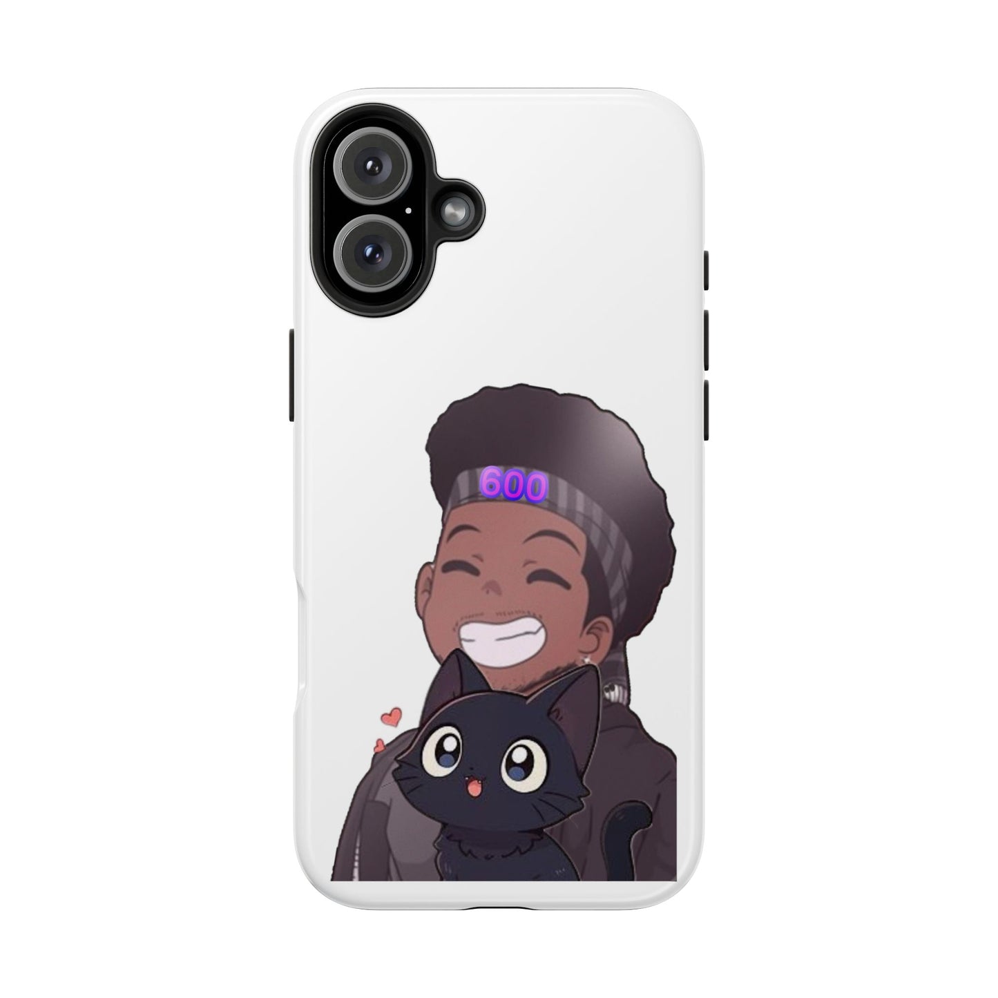Black Cat Case (white)