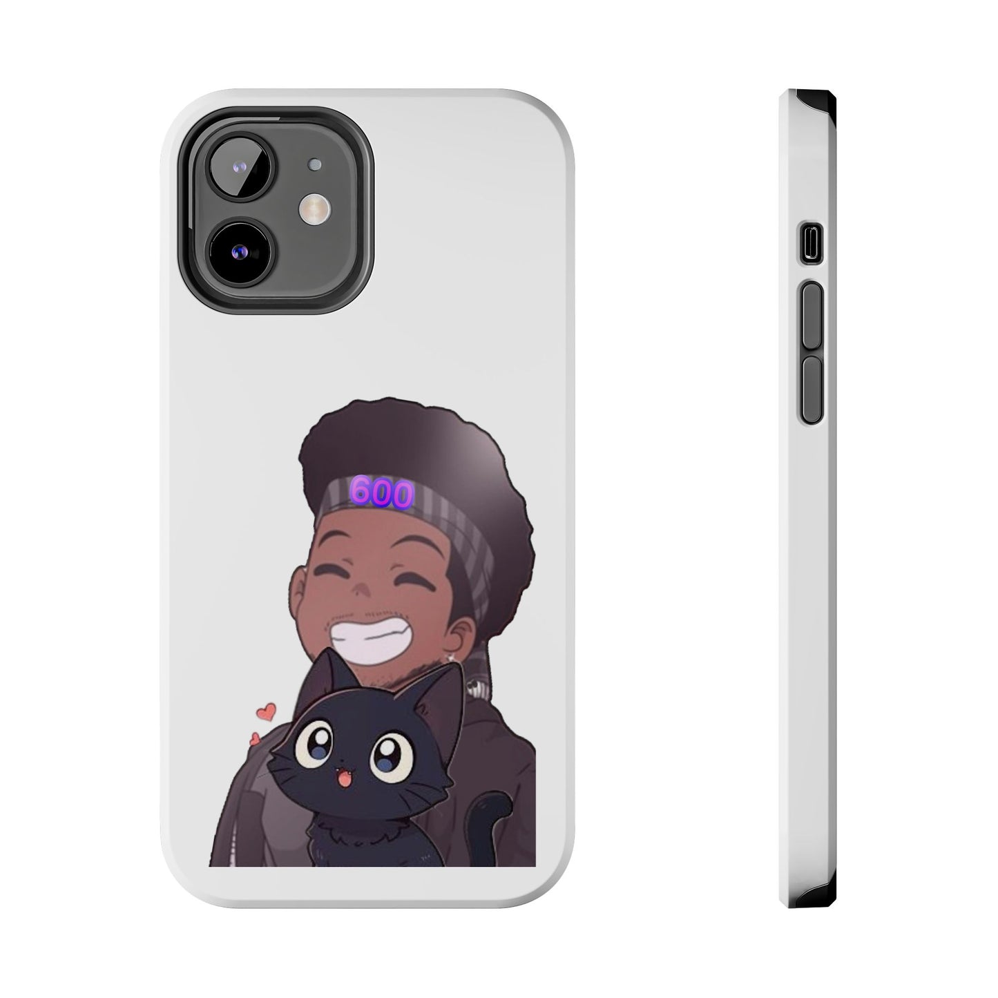 Black Cat Case (white)