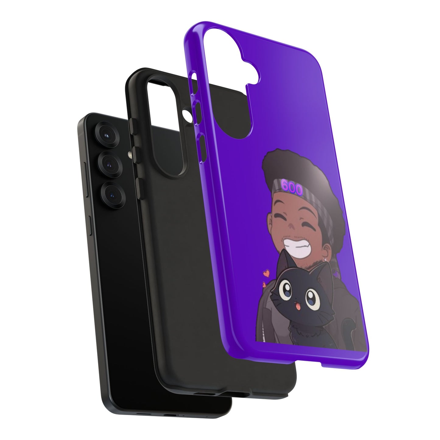 Black Cat Case (purple)