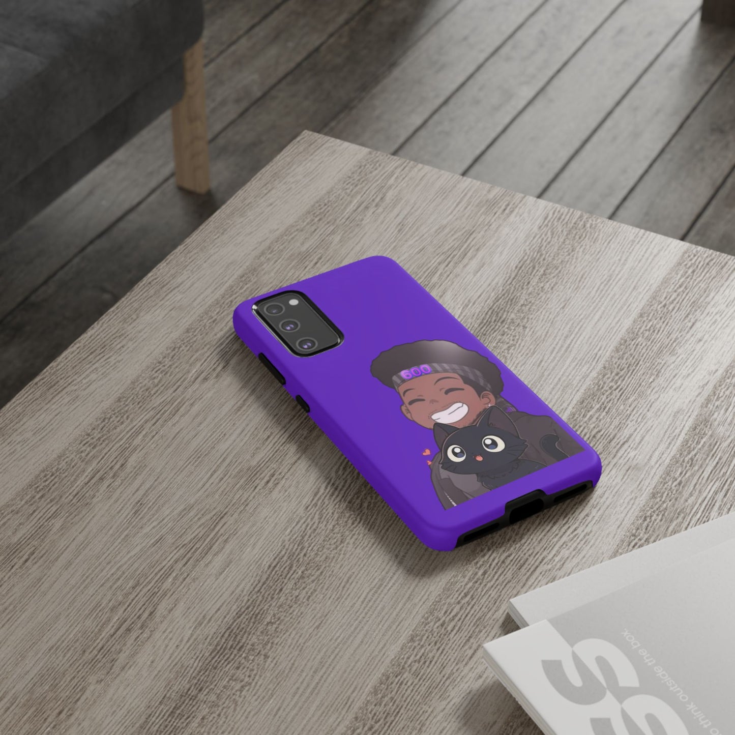 Black Cat Case (purple)