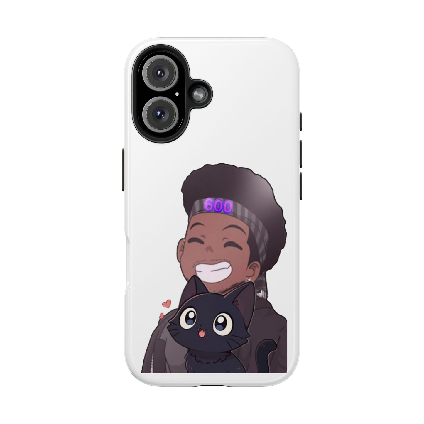 Black Cat Case (white)