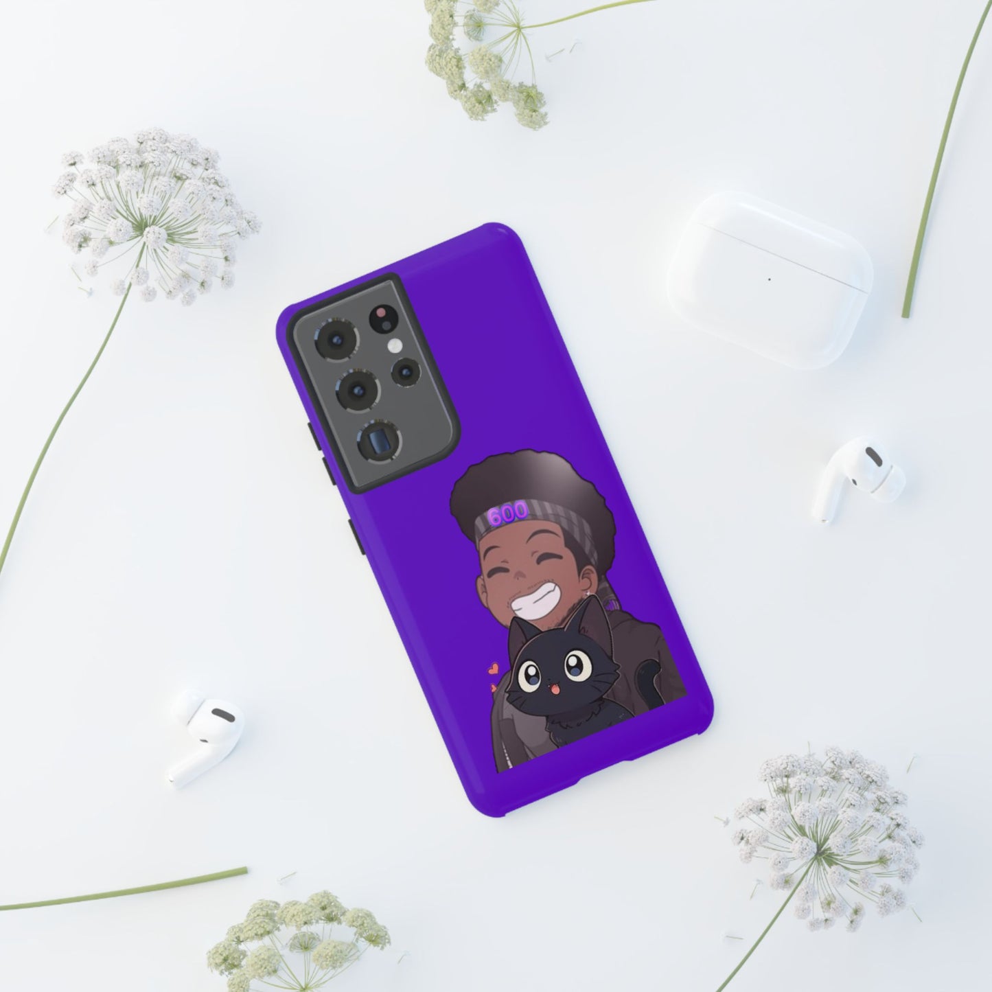 Black Cat Case (purple)