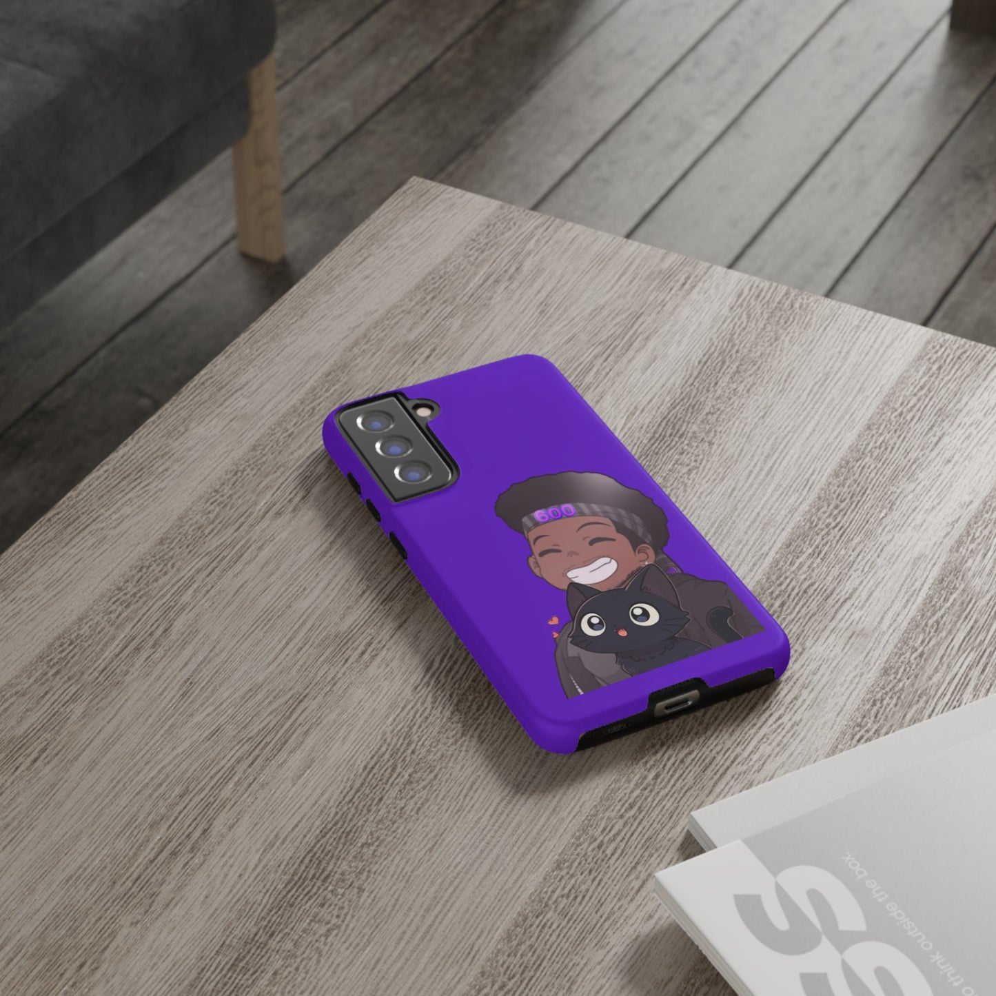 Black Cat Case (purple)