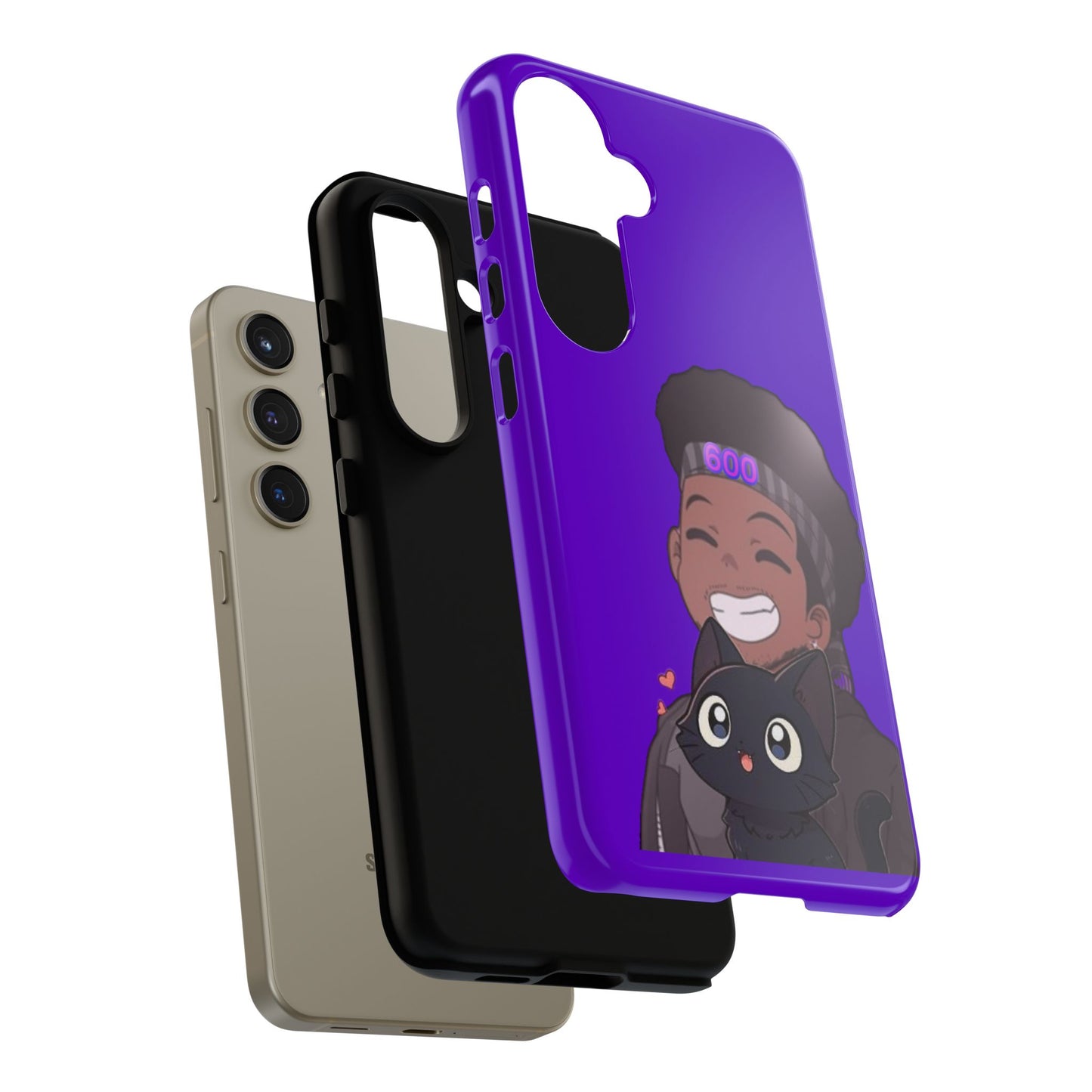 Black Cat Case (purple)