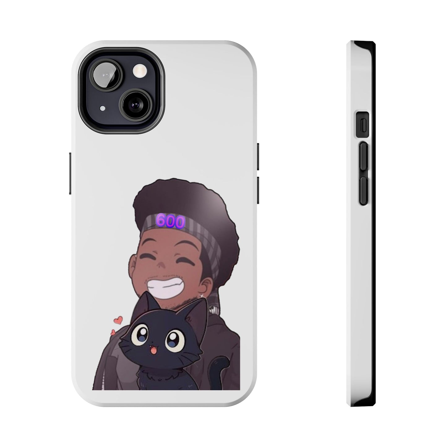 Black Cat Case (white)