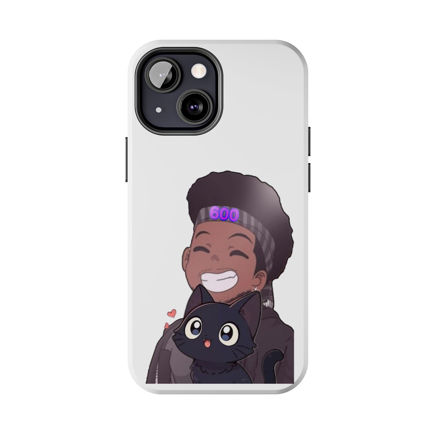Black Cat Case (white)