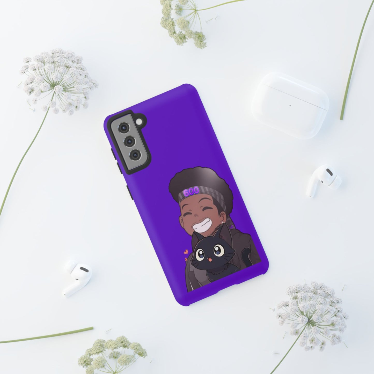 Black Cat Case (purple)