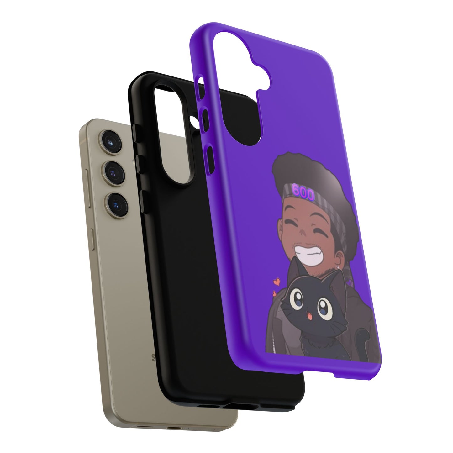 Black Cat Case (purple)