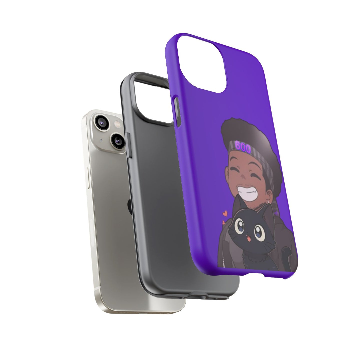 Black Cat Case (purple)