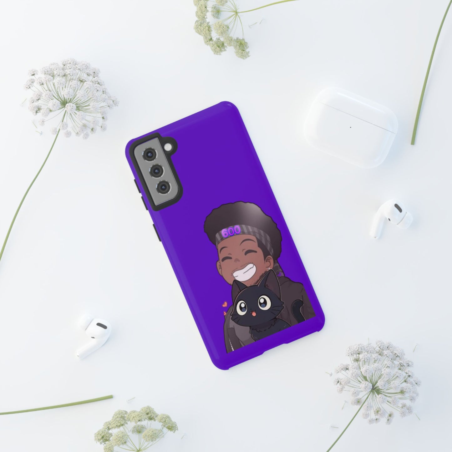 Black Cat Case (purple)