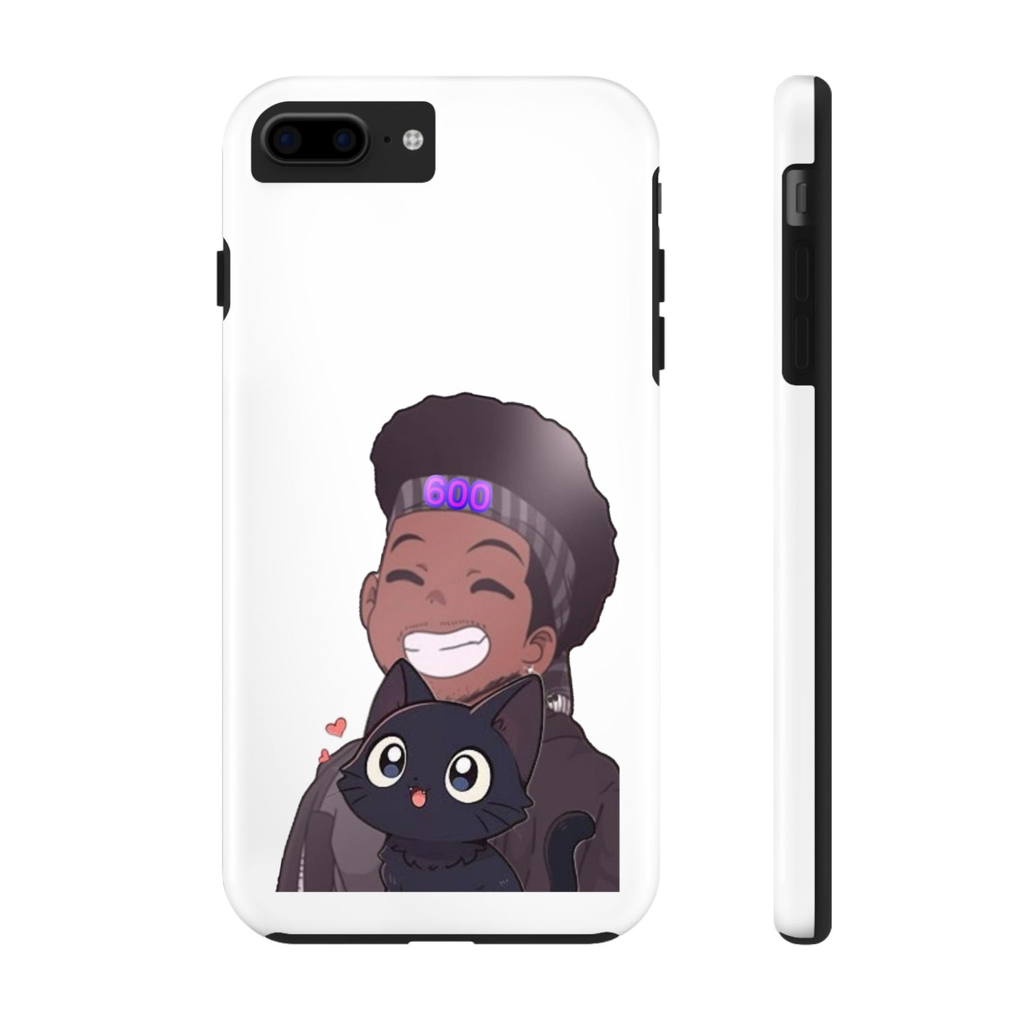 Black Cat Case (white)