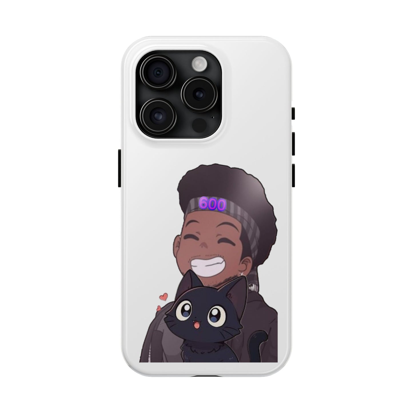 Black Cat Case (white)