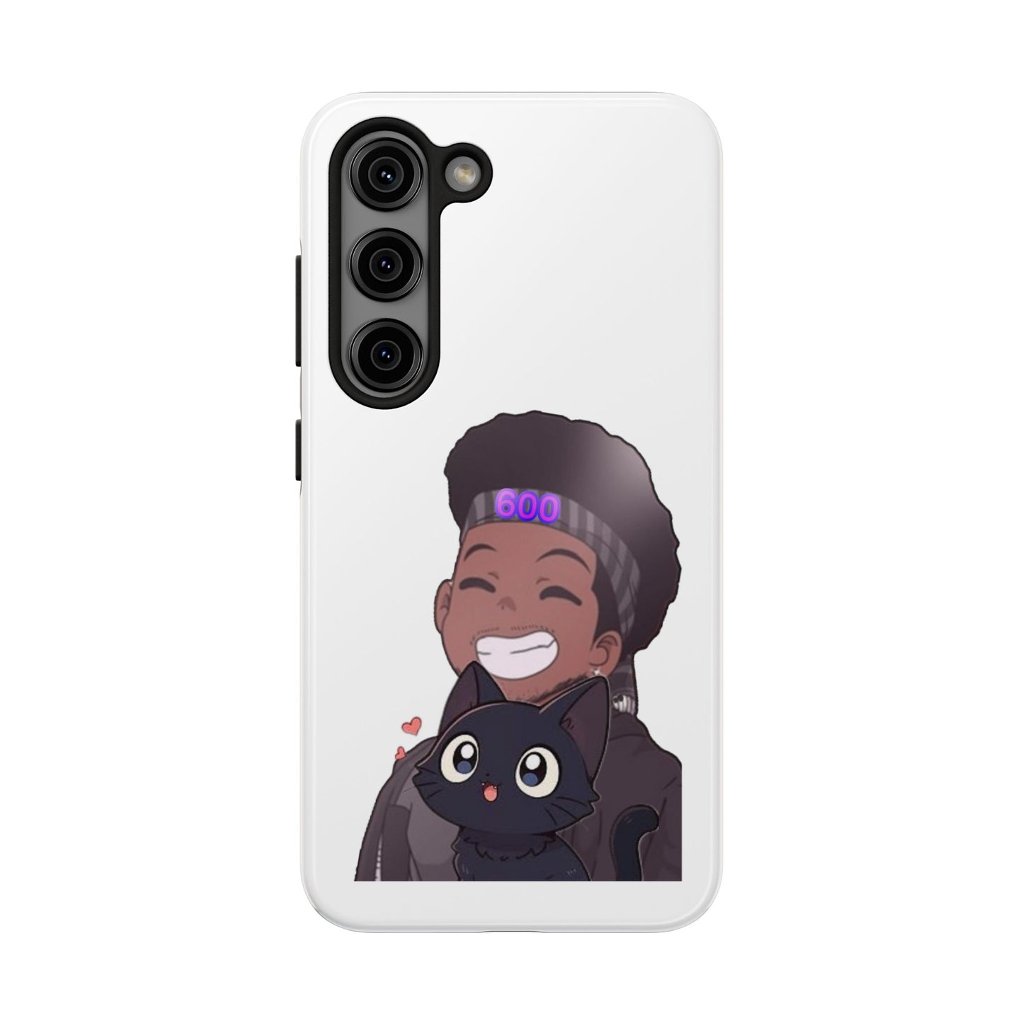 Black Cat Case (white)