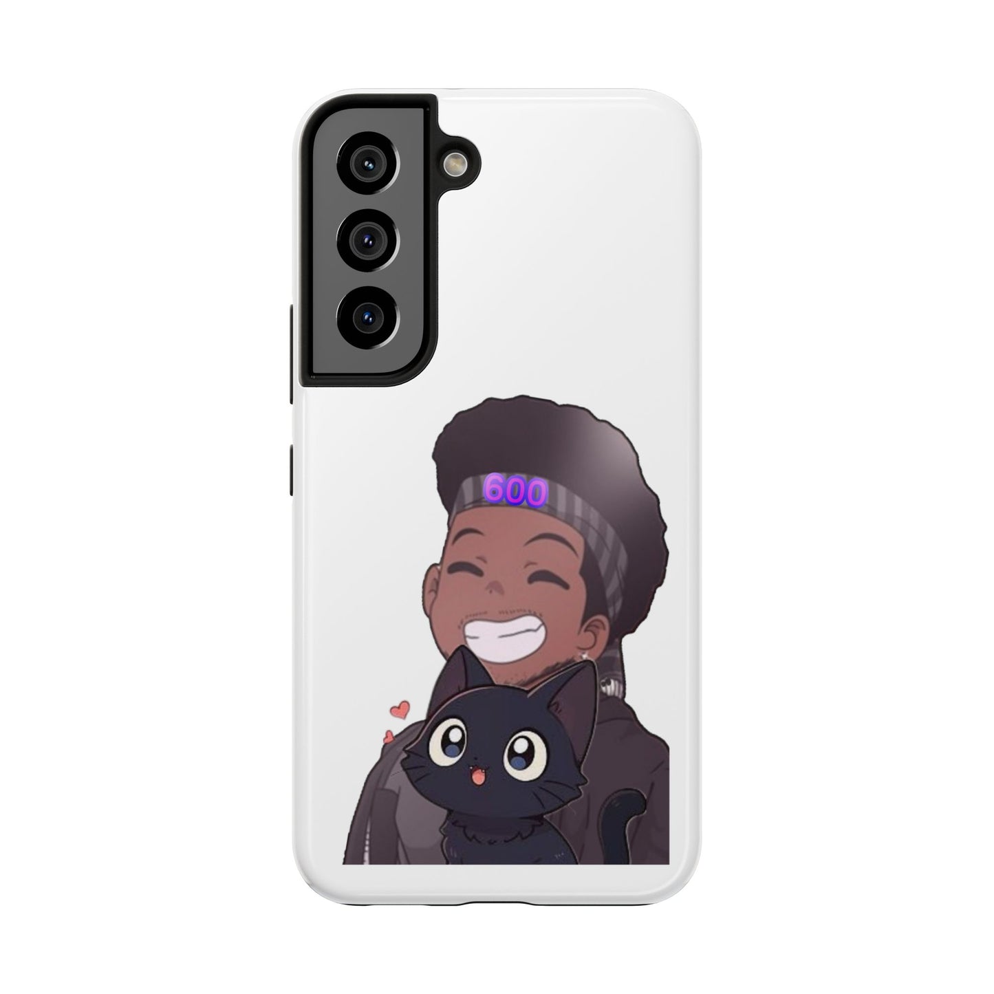 Black Cat Case (white)