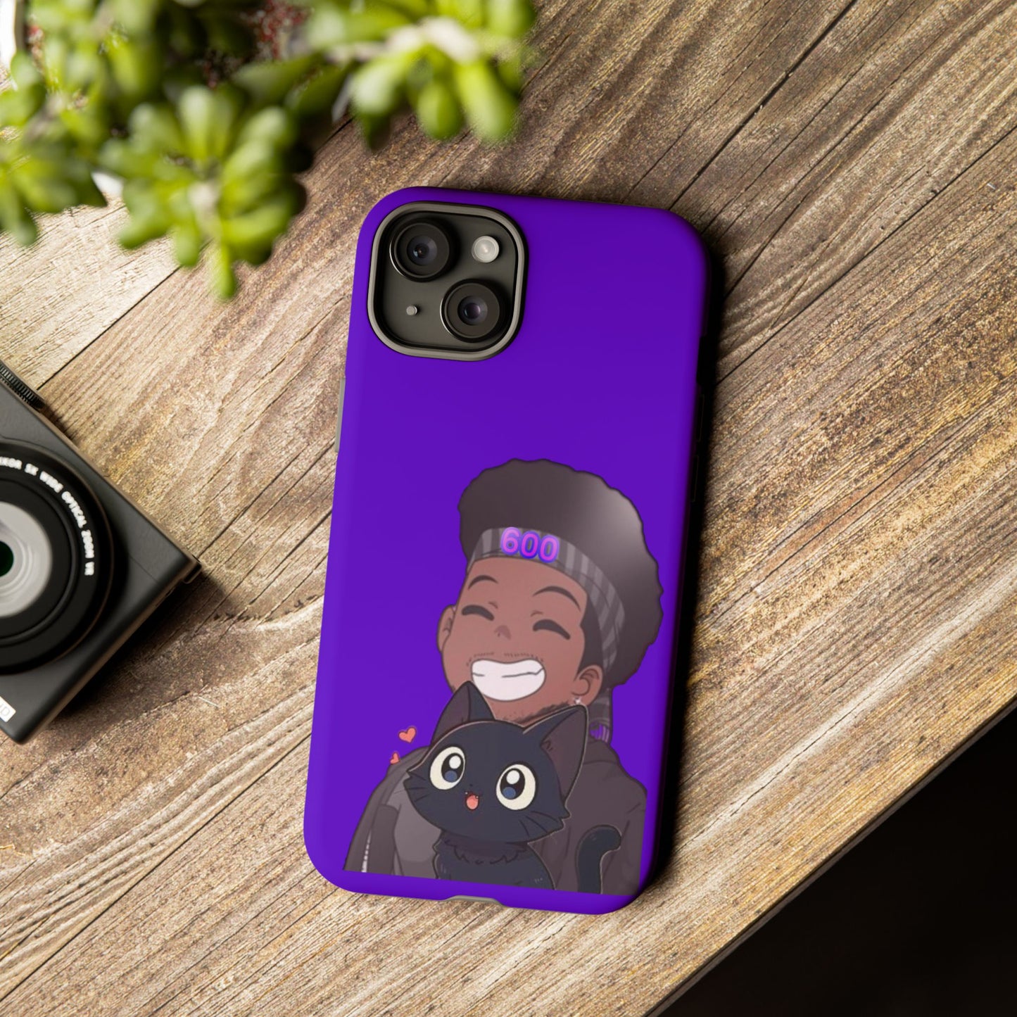 Black Cat Case (purple)