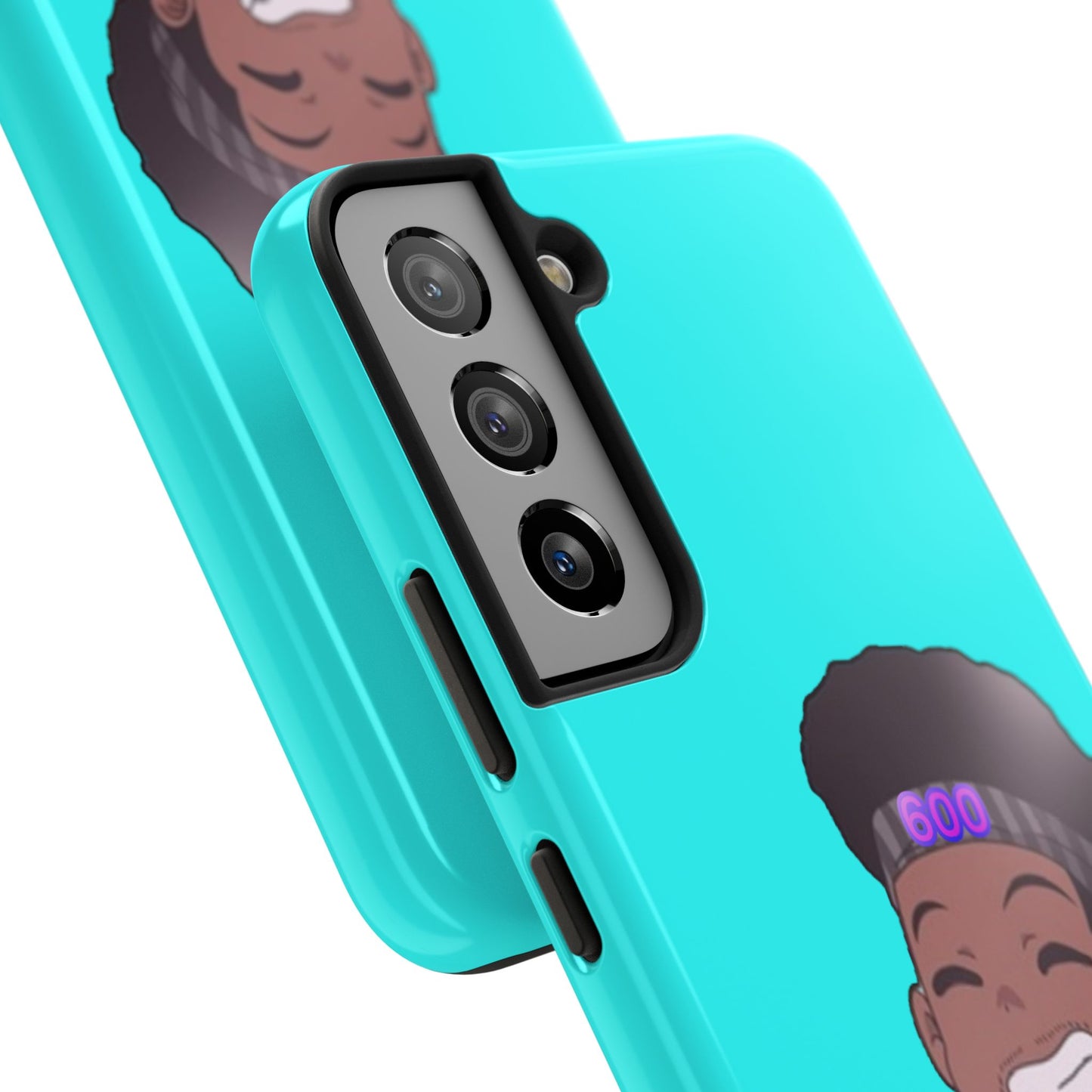 Black Cat Case (cyan)