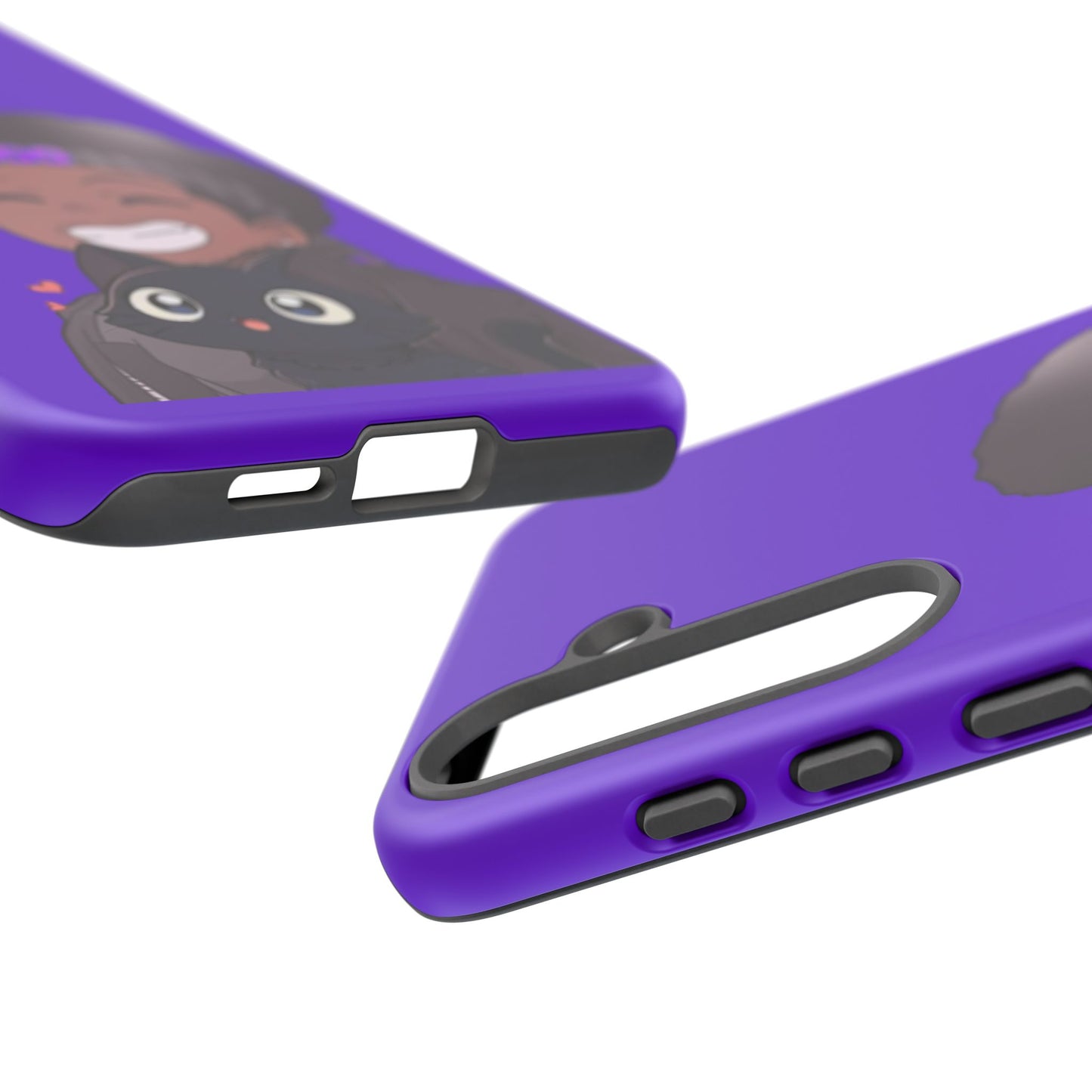 Black Cat Case (purple)