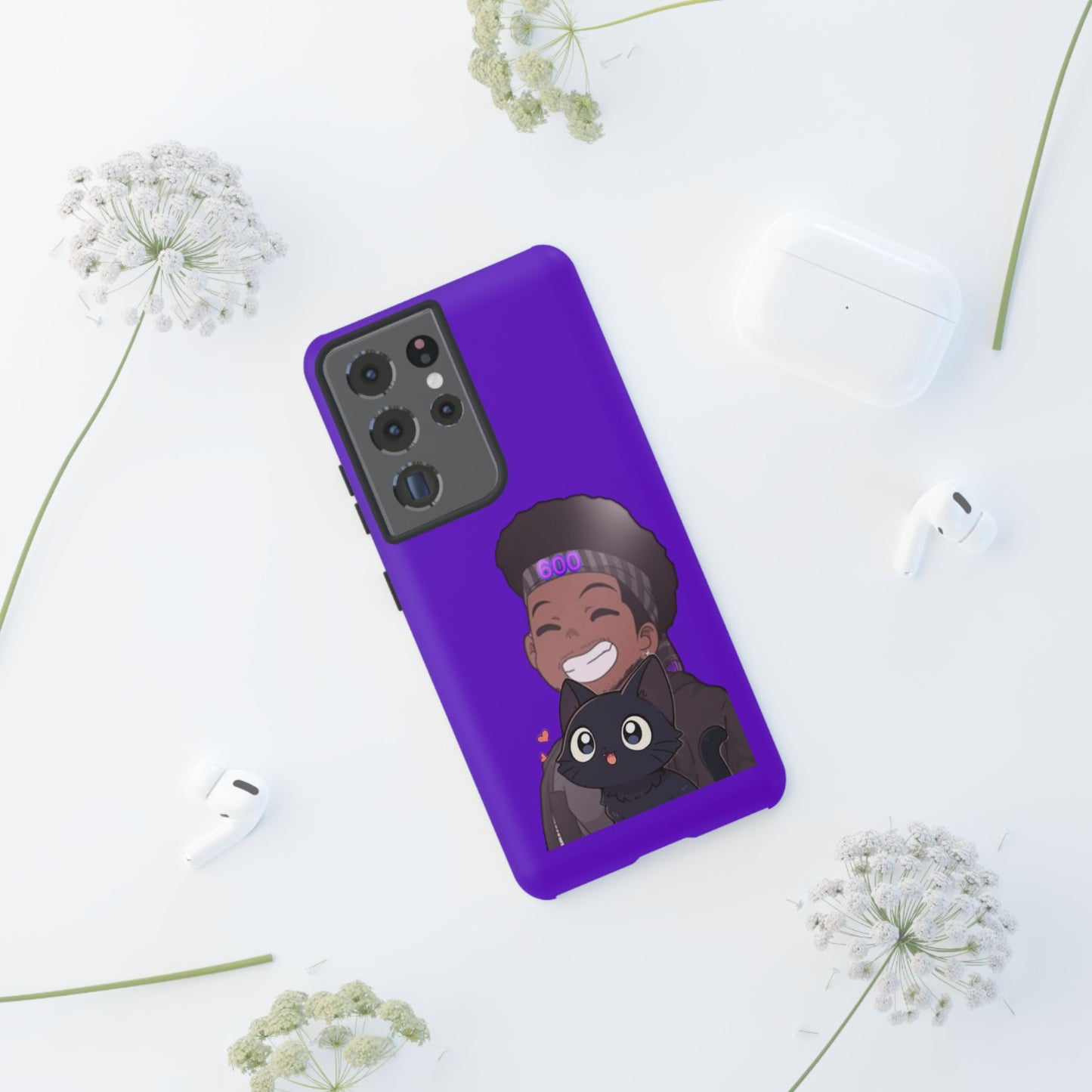 Black Cat Case (purple)