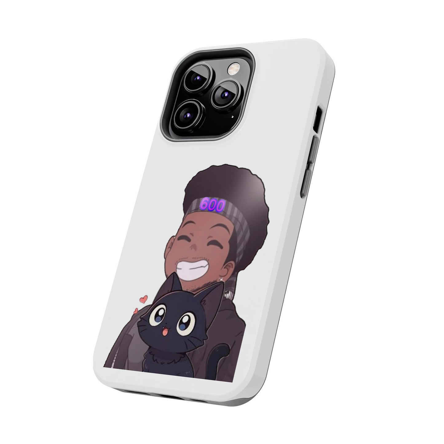 Black Cat Case (white)