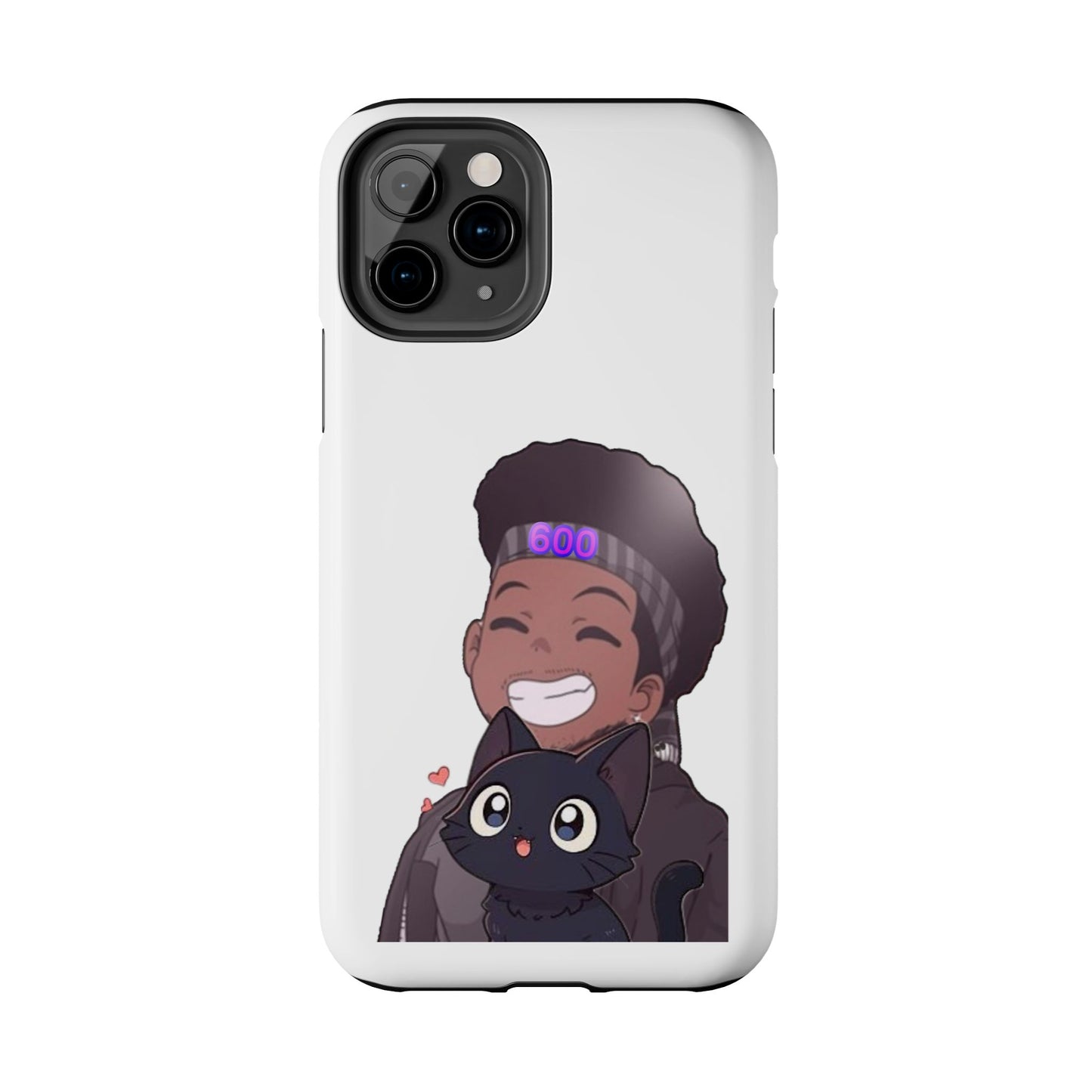 Black Cat Case (white)