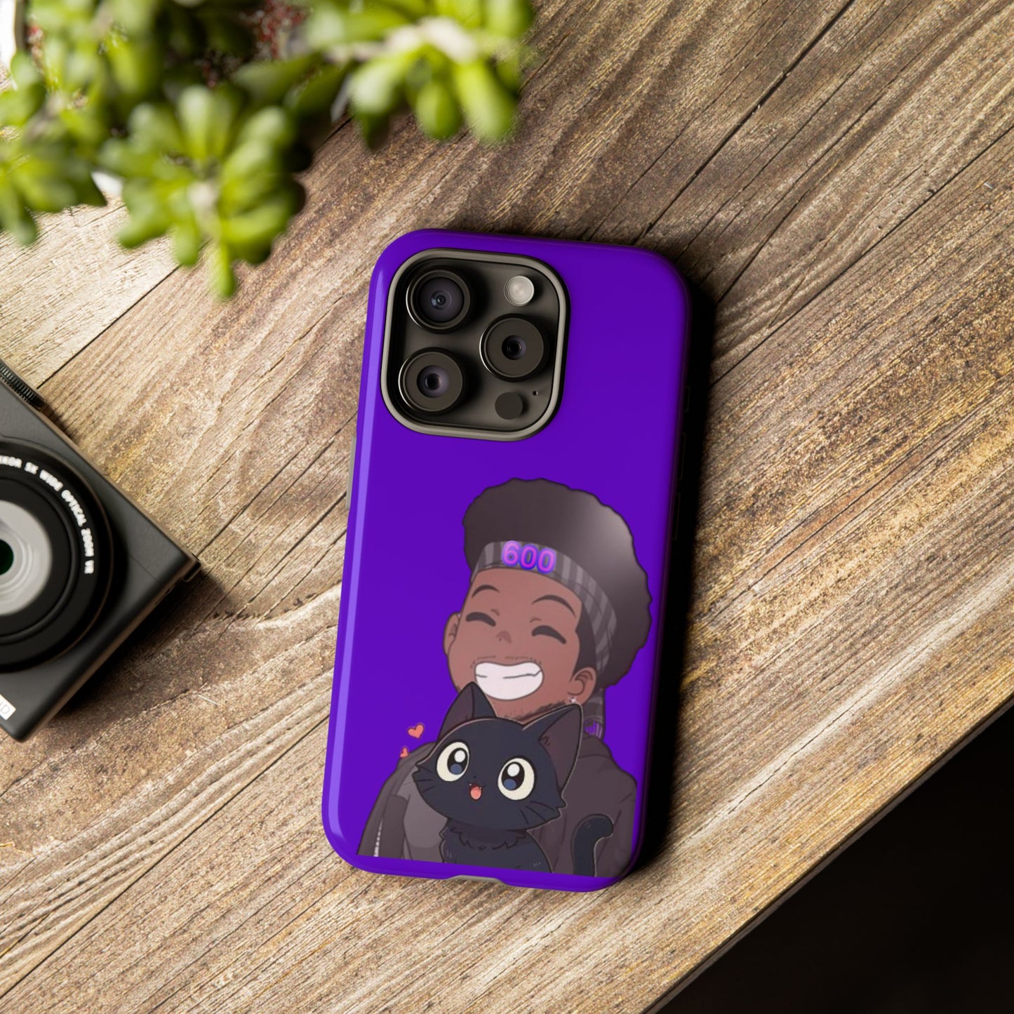 Black Cat Case (purple)