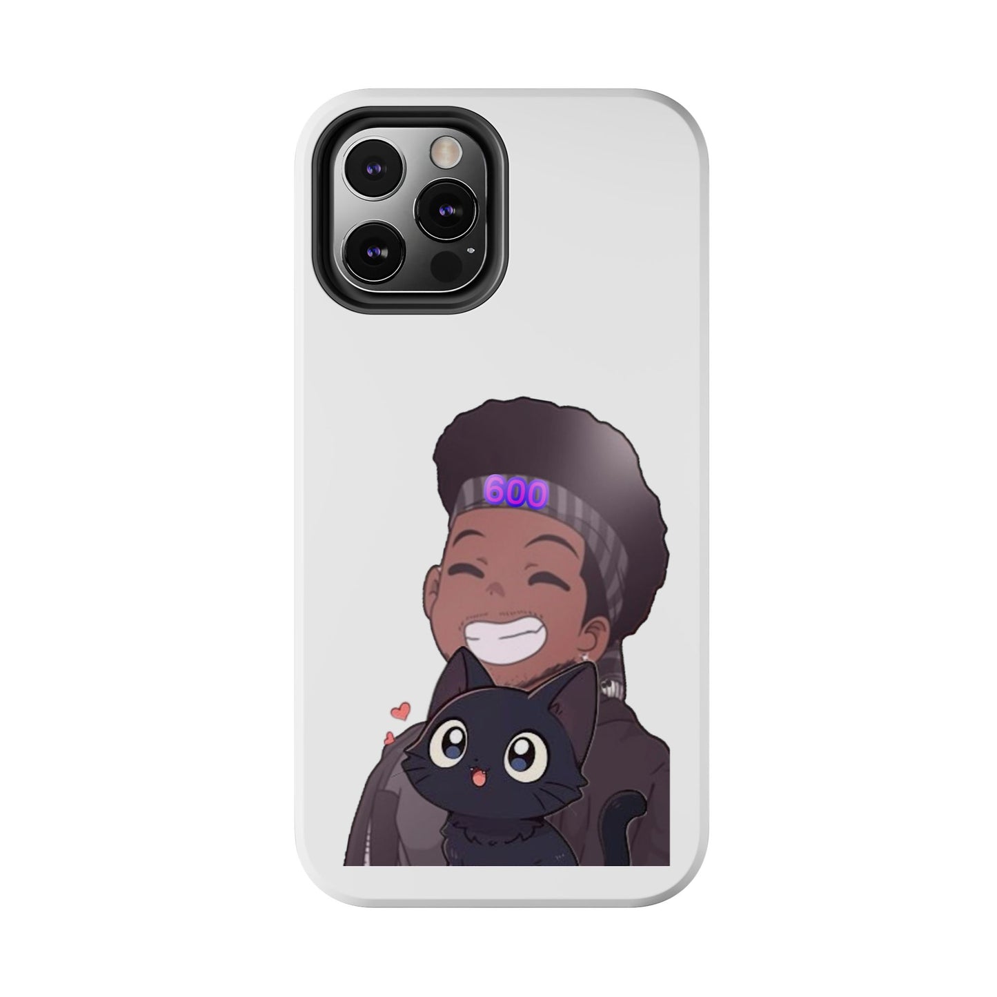 Black Cat Case (white)